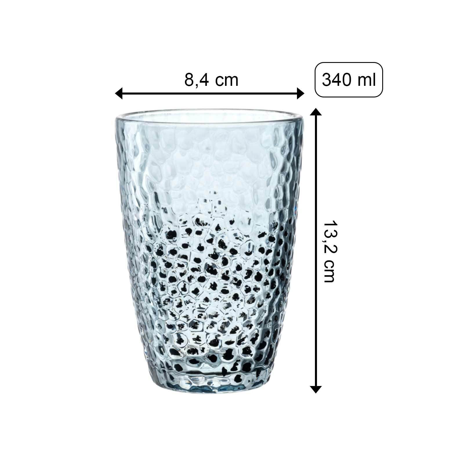 LEONARDO Glas »Trinkgläser Matera 340 ml 4er Set bunt«