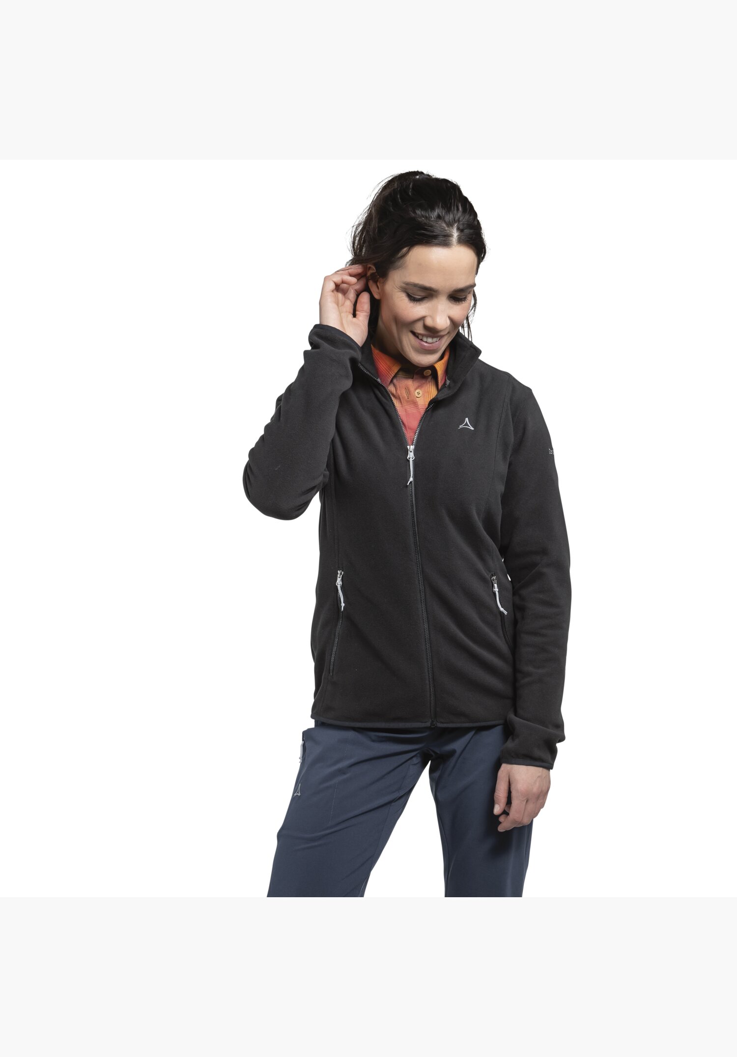 Schöffel Fleecejacke "Fleece Jk Style Ash WMS" hochschließender Kragen, hoch geschlossener Ausschnitt