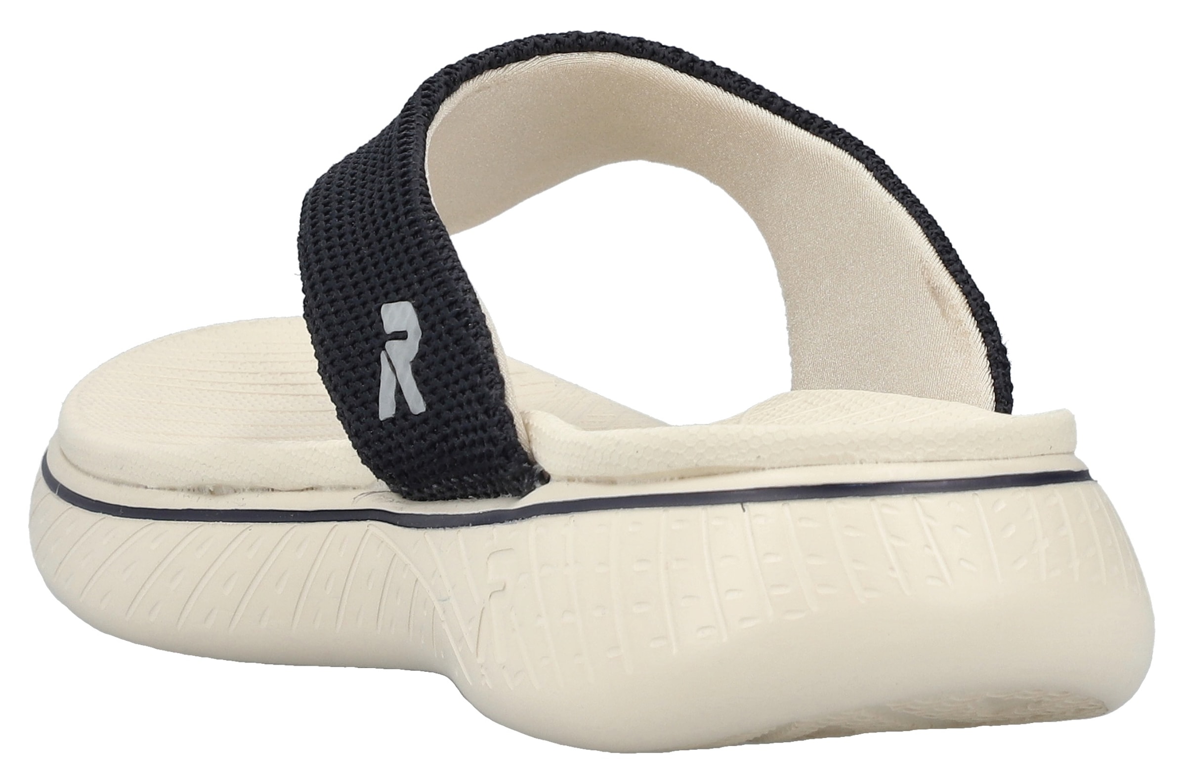 RIEKER Sport Zehentrenner, Sommerschuh, Strandschuh, Badeschuh, Urlaubschuh mit weichem Zehensteg