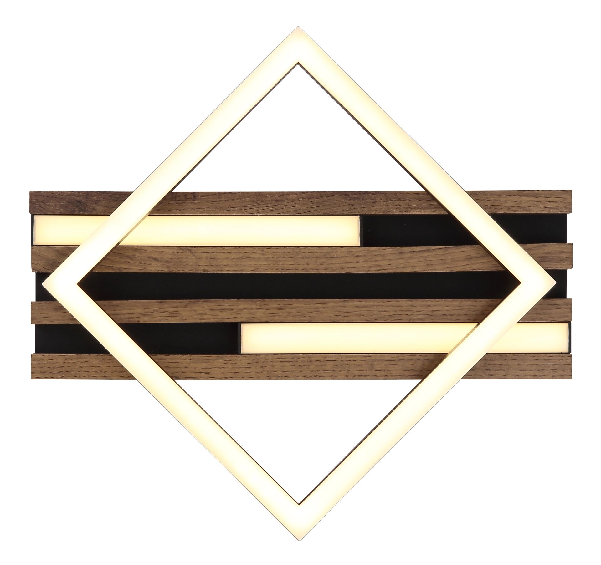 GLOBO LIGHTING LED Deckenleuchte »OBRIEN« LED-Modul 1 Stk. Warmweiß Deckenlampe, 3 Stufen: nur Rahmen, nur LED oder beides zusammen