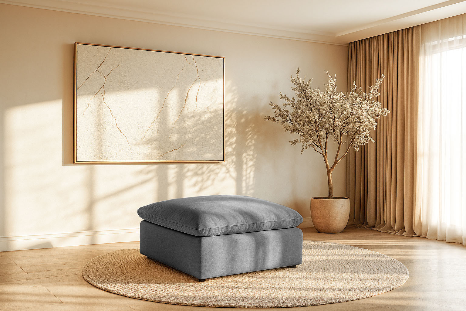 OTTO home Polsterhocker "Venslev" schöne Ergänzung für das Sofa