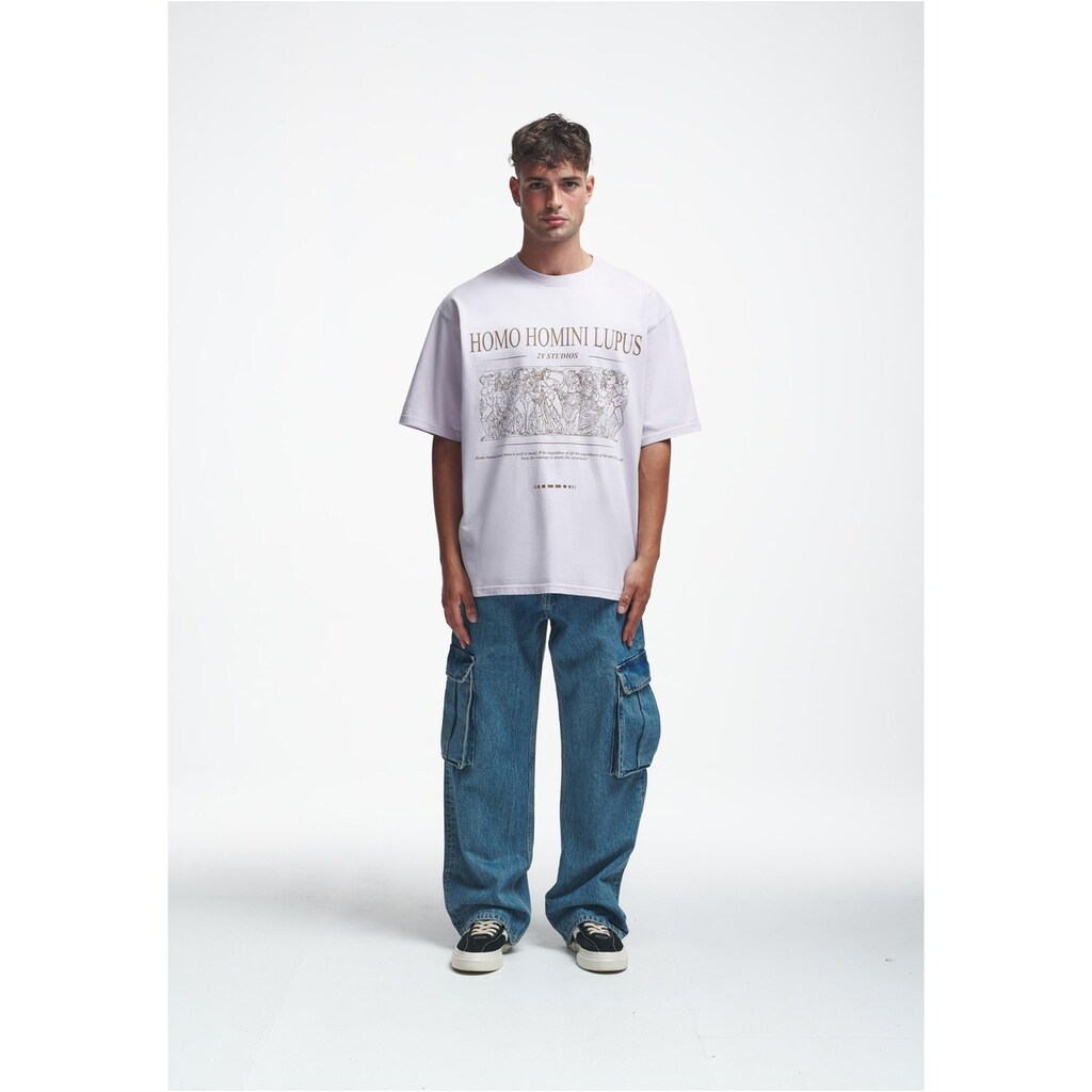 2Y Studios T-Shirt »2Y Studios Herren 2Y Homini Oversize Tee«, (1 tlg.)