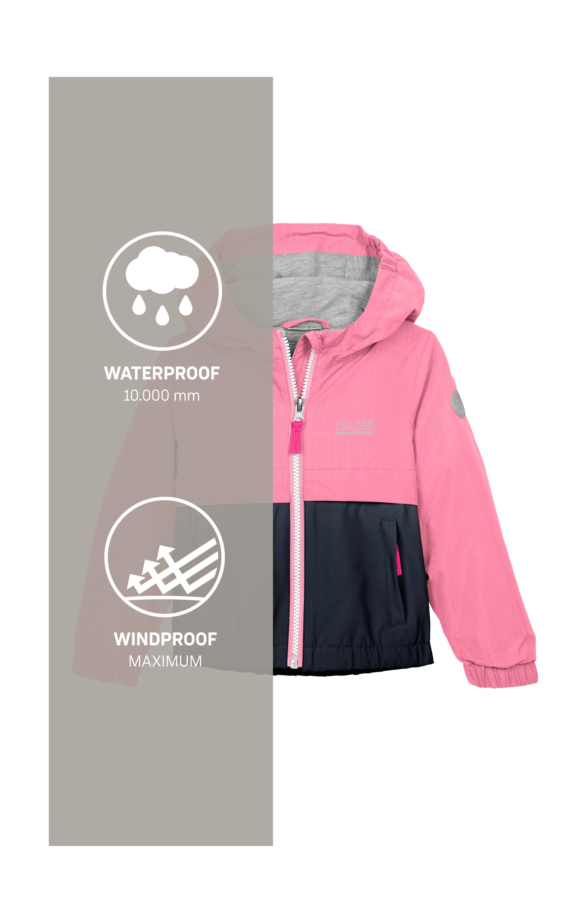 first instinct by killtec Funktionsjacke »FIOS 7 MNS JCKT«, Wasserdichte Kinderjacke mit Colourblock-Design und PFAS-frei