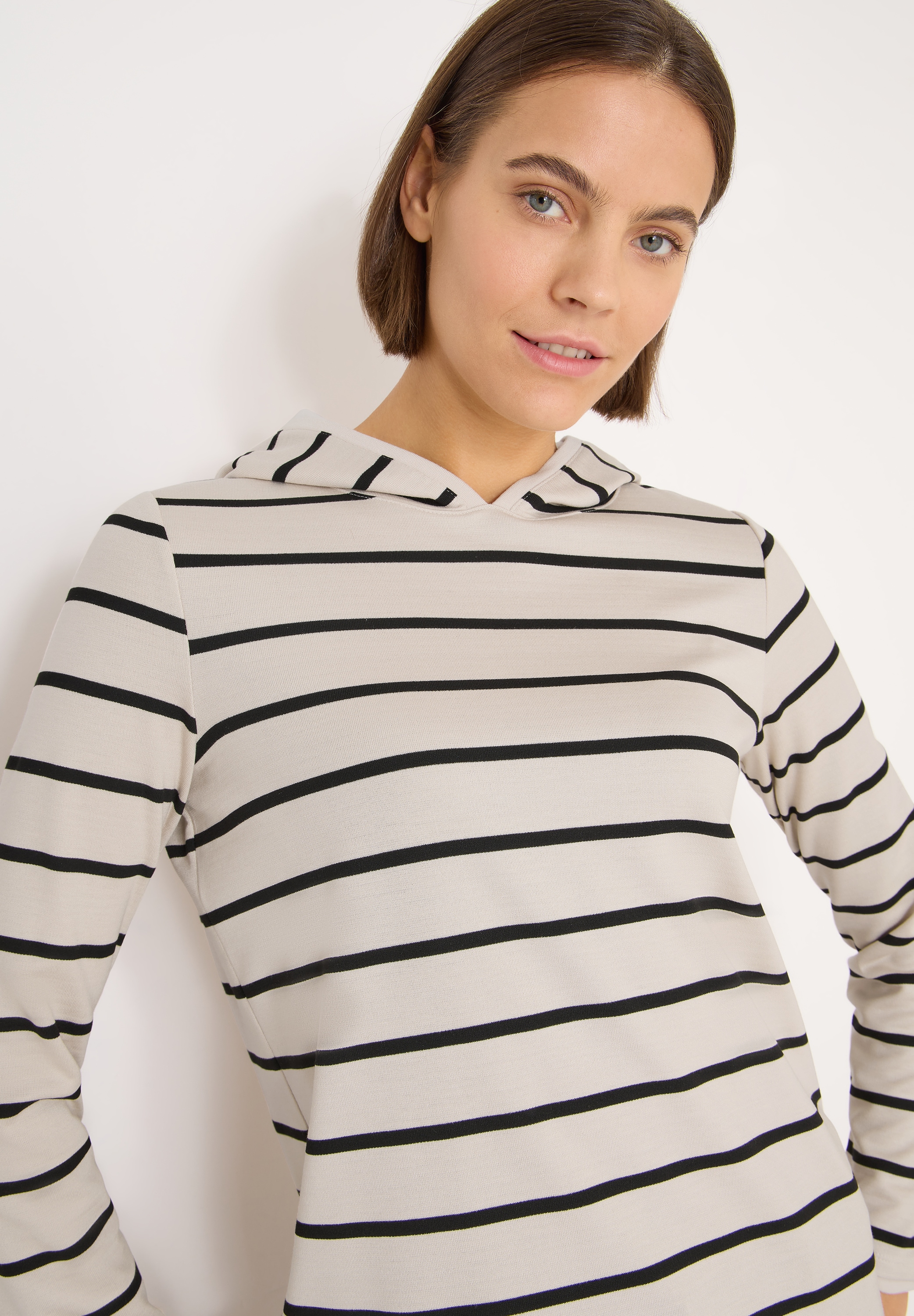 Cecil Hoodie , gestreift, mit Kapuze
