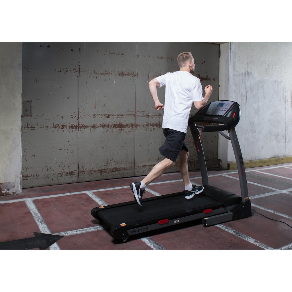 MOTIVE FITNESS by U.N.O. Laufband »Speed 2.5«, mit Höchstgeschwindigkeit 20 km/h und Multifunktions-LCD-Display