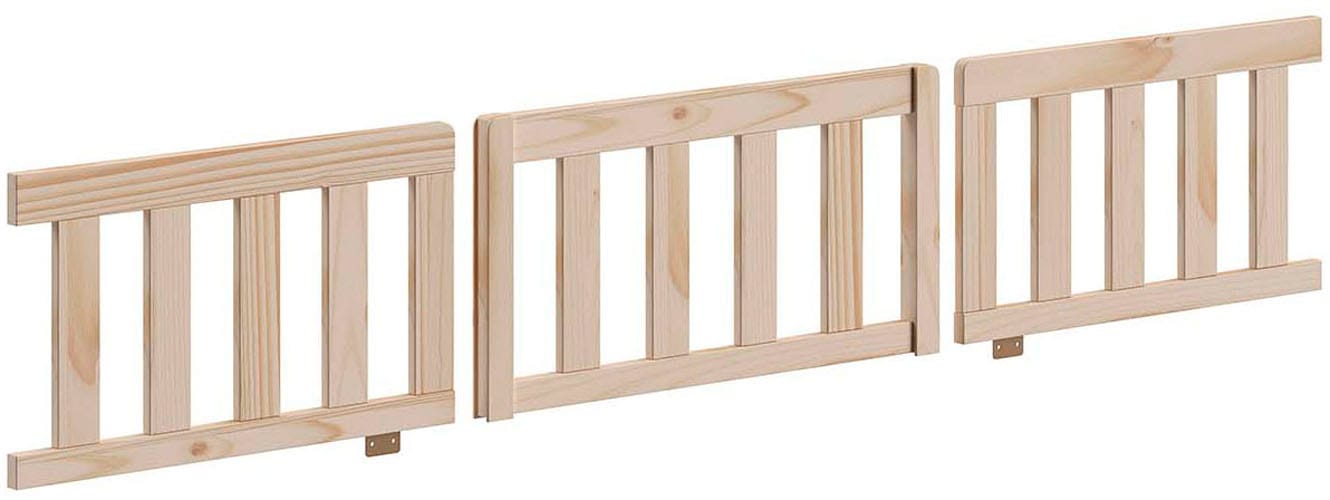 Vipack Hausbett »Dallas, Massivholzbett mit Dachaufbau umbaubar vom Boden- zum Daybett« mit Bettschublade, wahlweise Kiefer massiv natur oder weiß