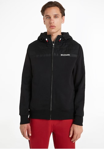 TOMMY HILFIGER Bliuzonas »MIX MEDIA ZIP TAPE THROUGH ...