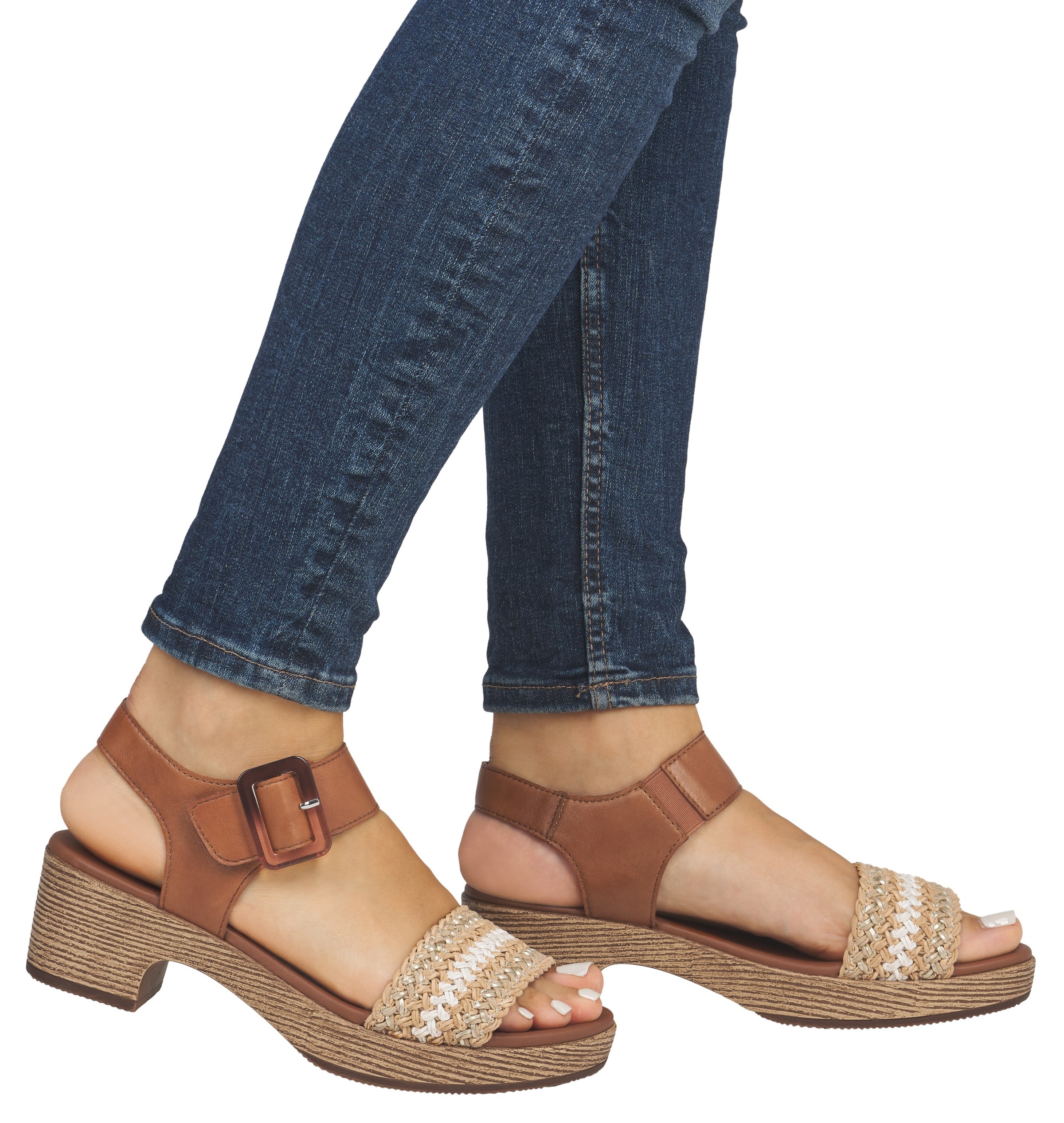 Remonte Sandalette, Blockabsatz, Plateau, Sandale, Sommerschuh mit Bandage günstig online kaufen