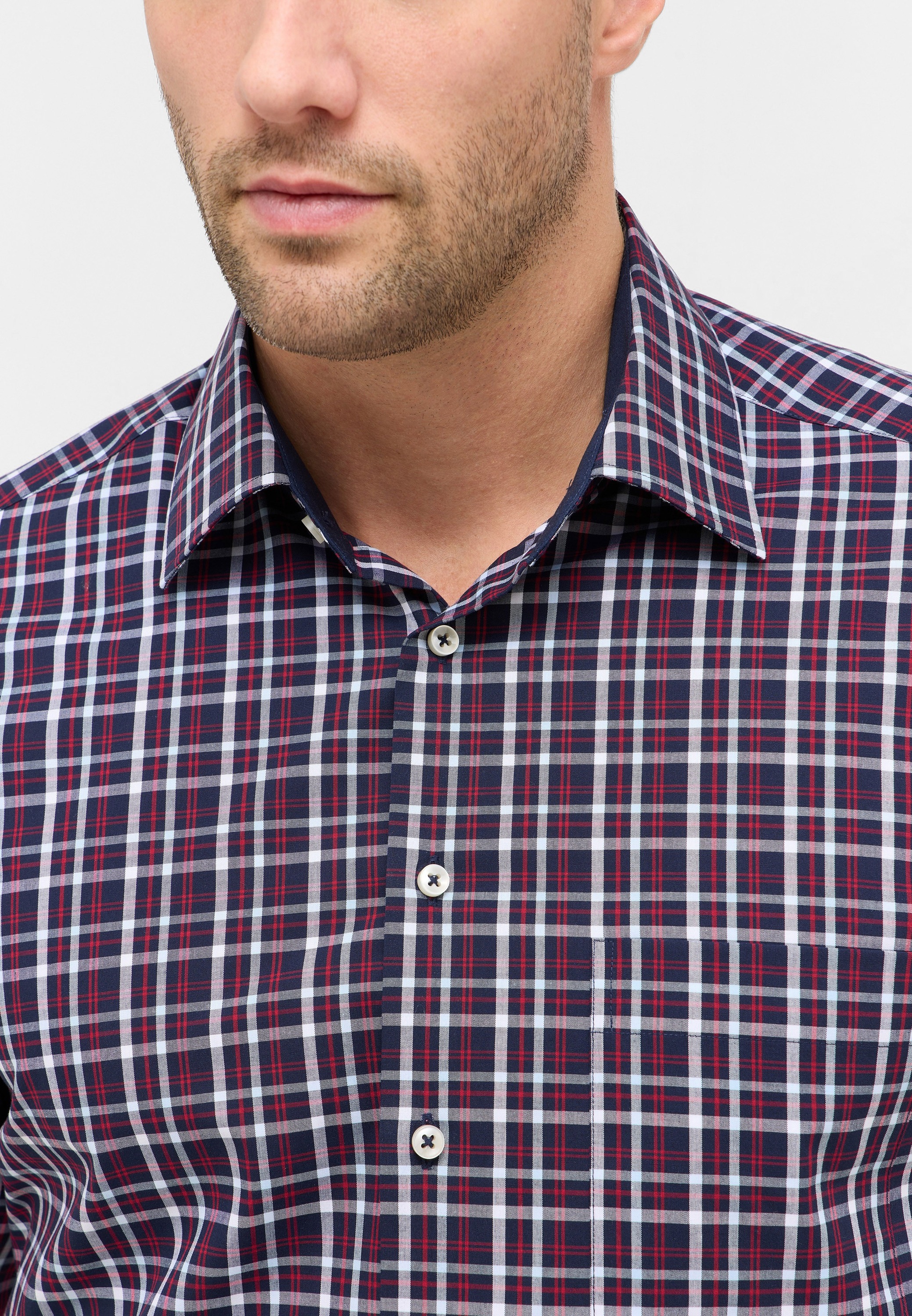 Thumbnail - Eterna Langarmhemd "MODERN FIT" NON IRON (bügelfrei)