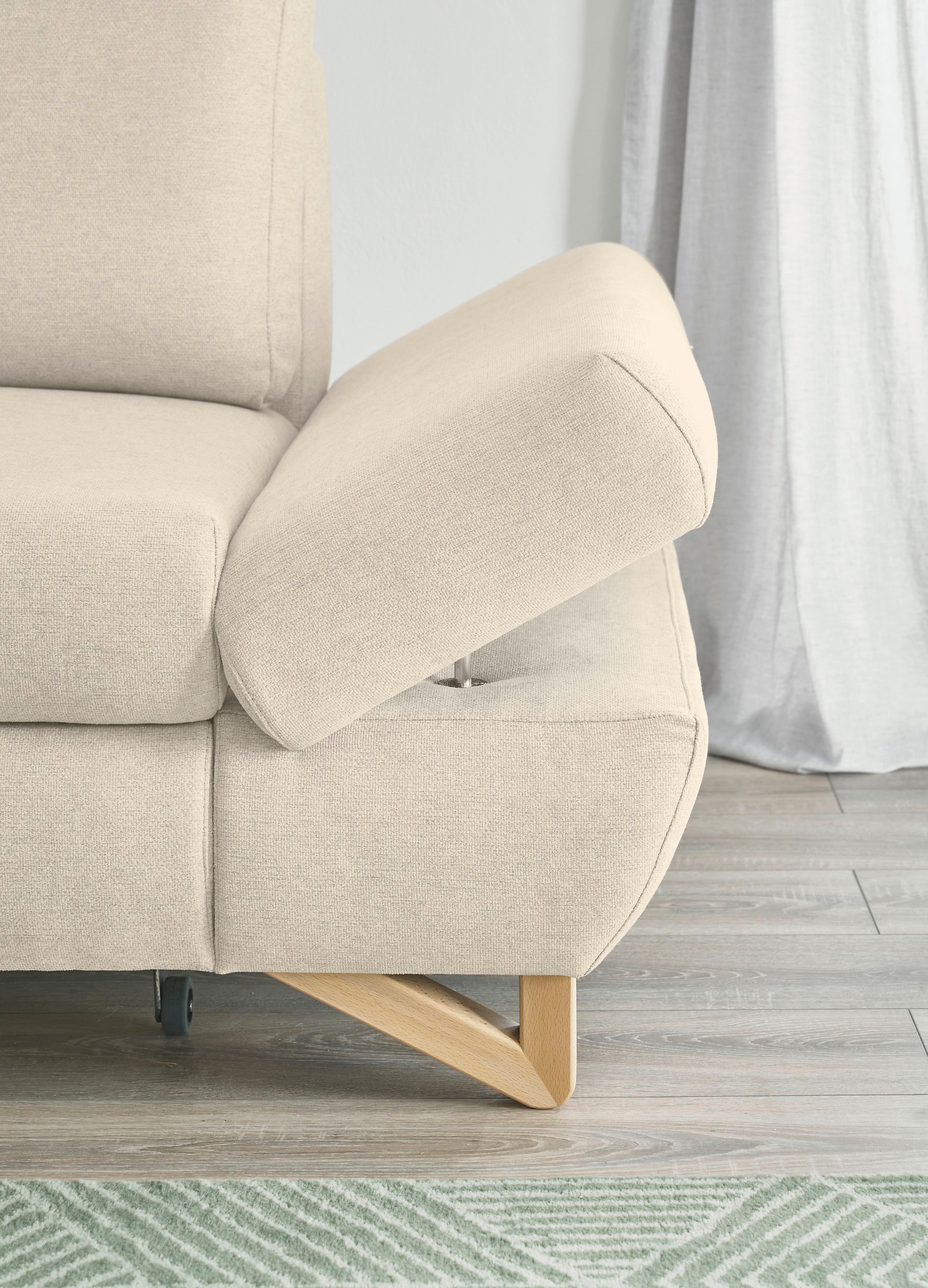 INOSIGN Ecksofa »City/Giron, L-Form,«, verstellbare Armlehnen mit Rasterfunktion