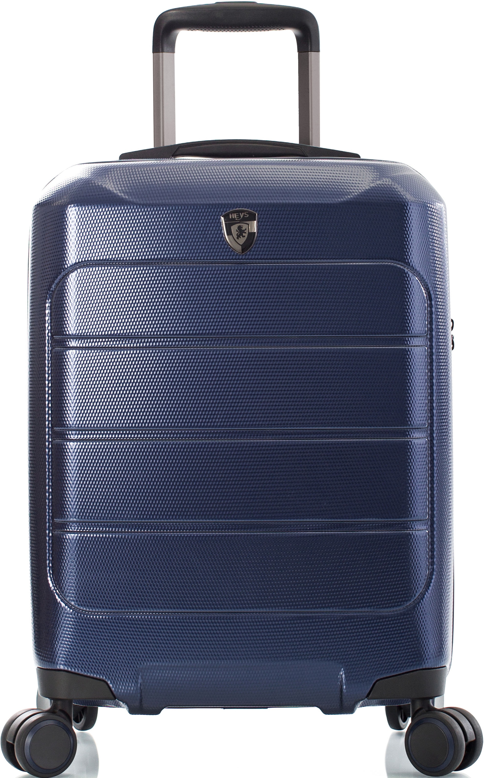 Heys Hartschalen-Trolley »Eco Case, 53 cm, Navy Blau«, 4 Rollen, Handgepäck-Koffer Reisegepäck zum Teil aus recyceltem Material