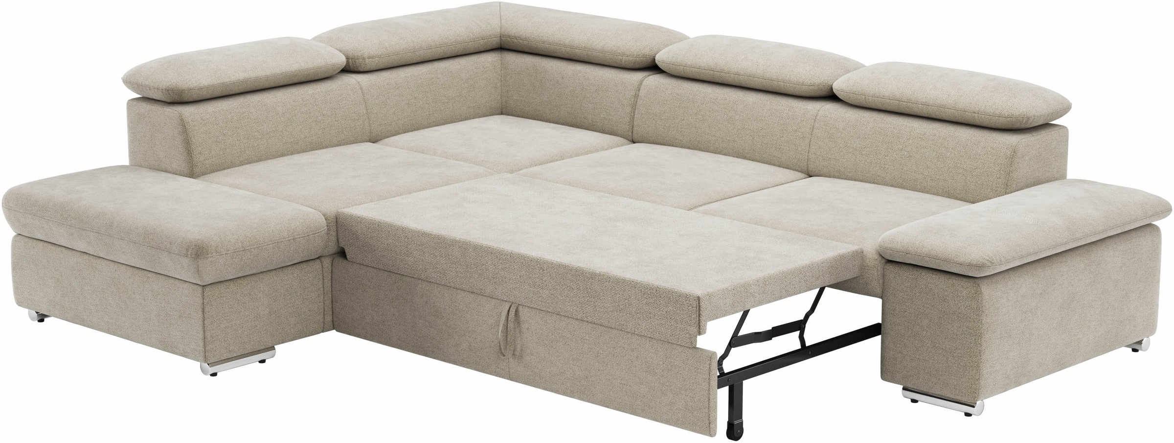 Ecksofa Valantine V, wahlweise mit Bettfunktion