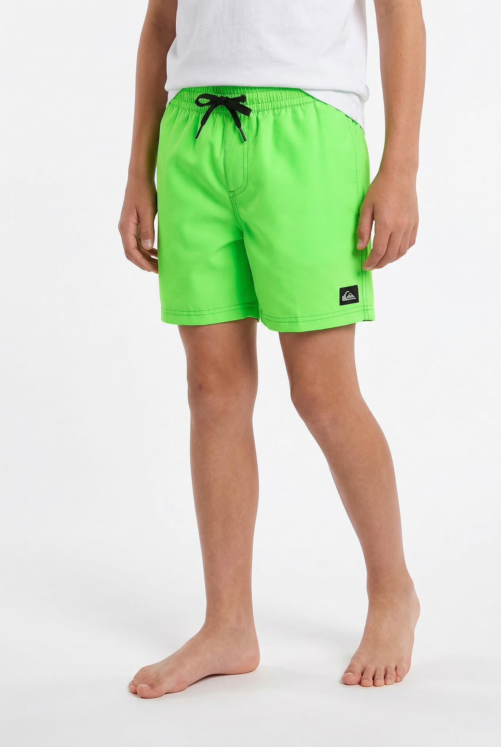 Quiksilver Badeshorts "EVERYDAY VOLLEY YTH 14" für Kinder und Jugendliche, unifarbenes Design, mit Badge