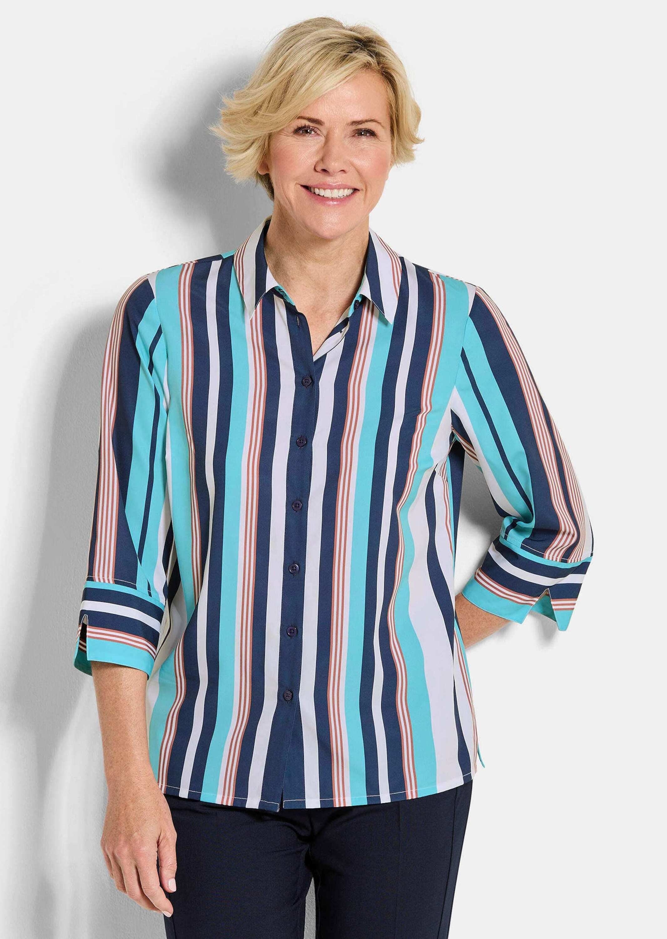 GOLDNER Hemdbluse »Pflegeleichte Hemdbluse mit Streifen«