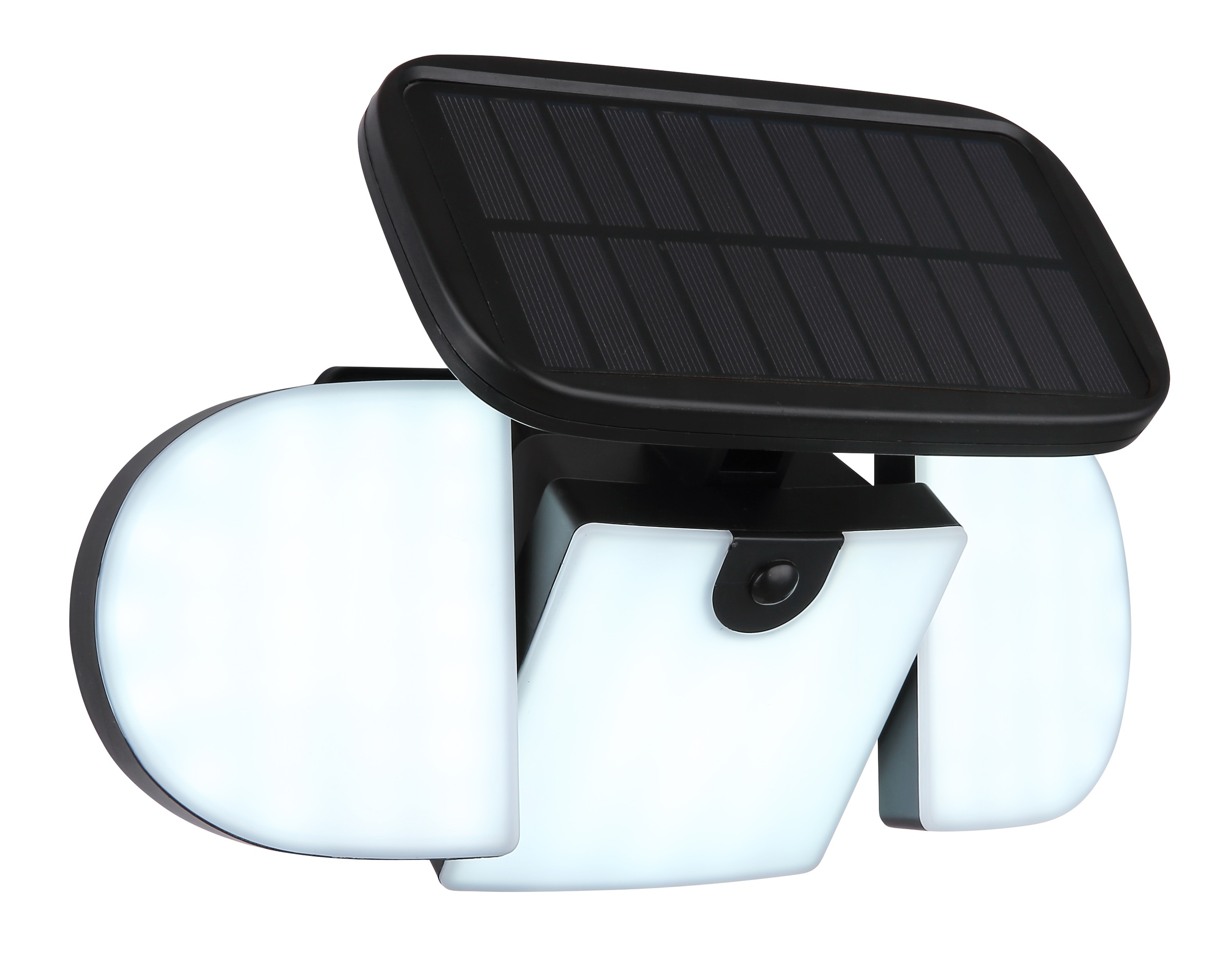 GLOBO LIGHTING LED Solarleuchte »SOLARLEUCHTE KUNSTSTOFF SCHWARZ MATT, 1XLED« LED-Modul 1 Stk. Kaltweiß Solar Garten Terrasse Außenbeleuchtung Funktionsleuchte Außenbereich