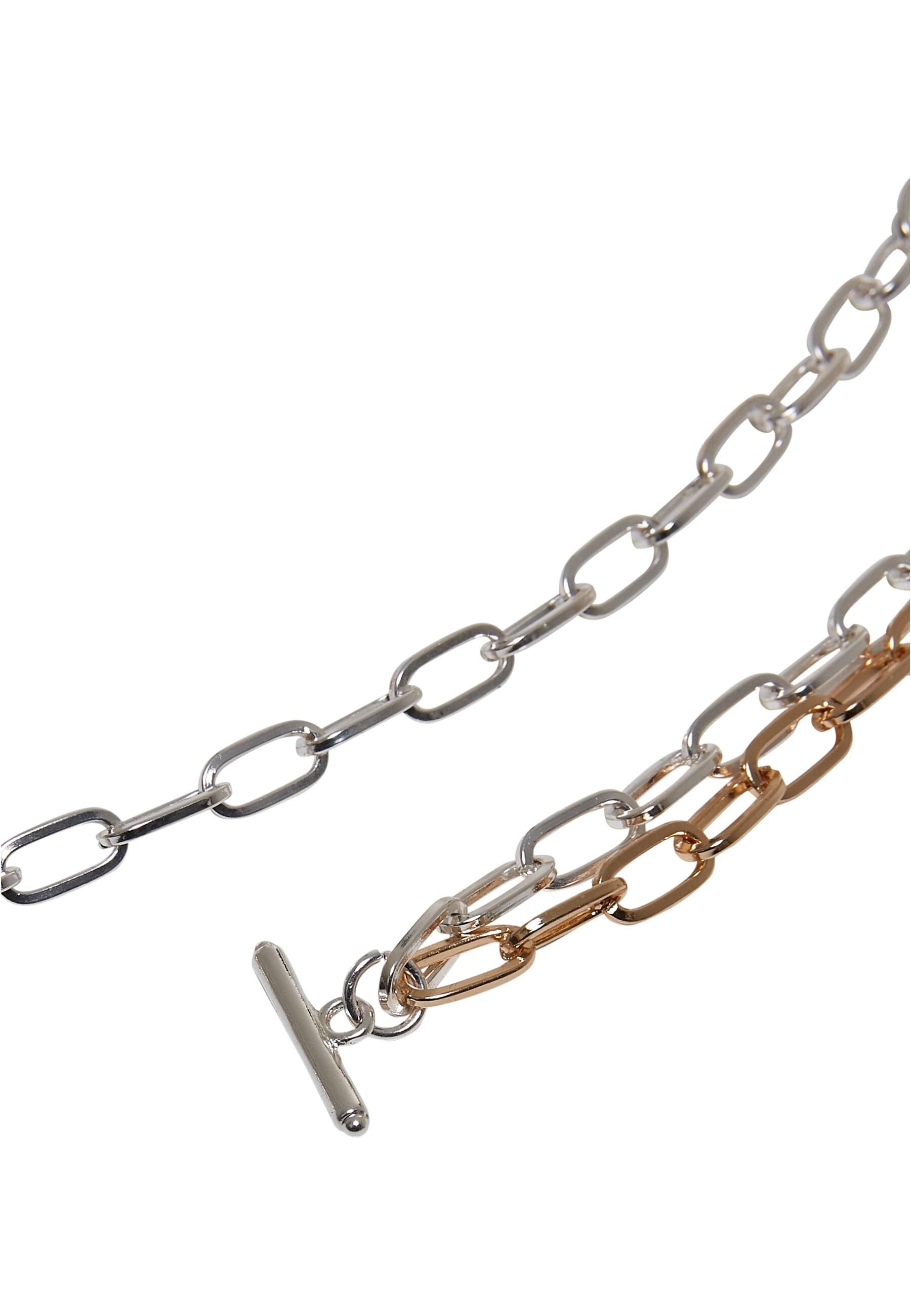 URBAN CLASSICS Halsreif »Urban Classics Unisex Bicolor Layering Necklace«