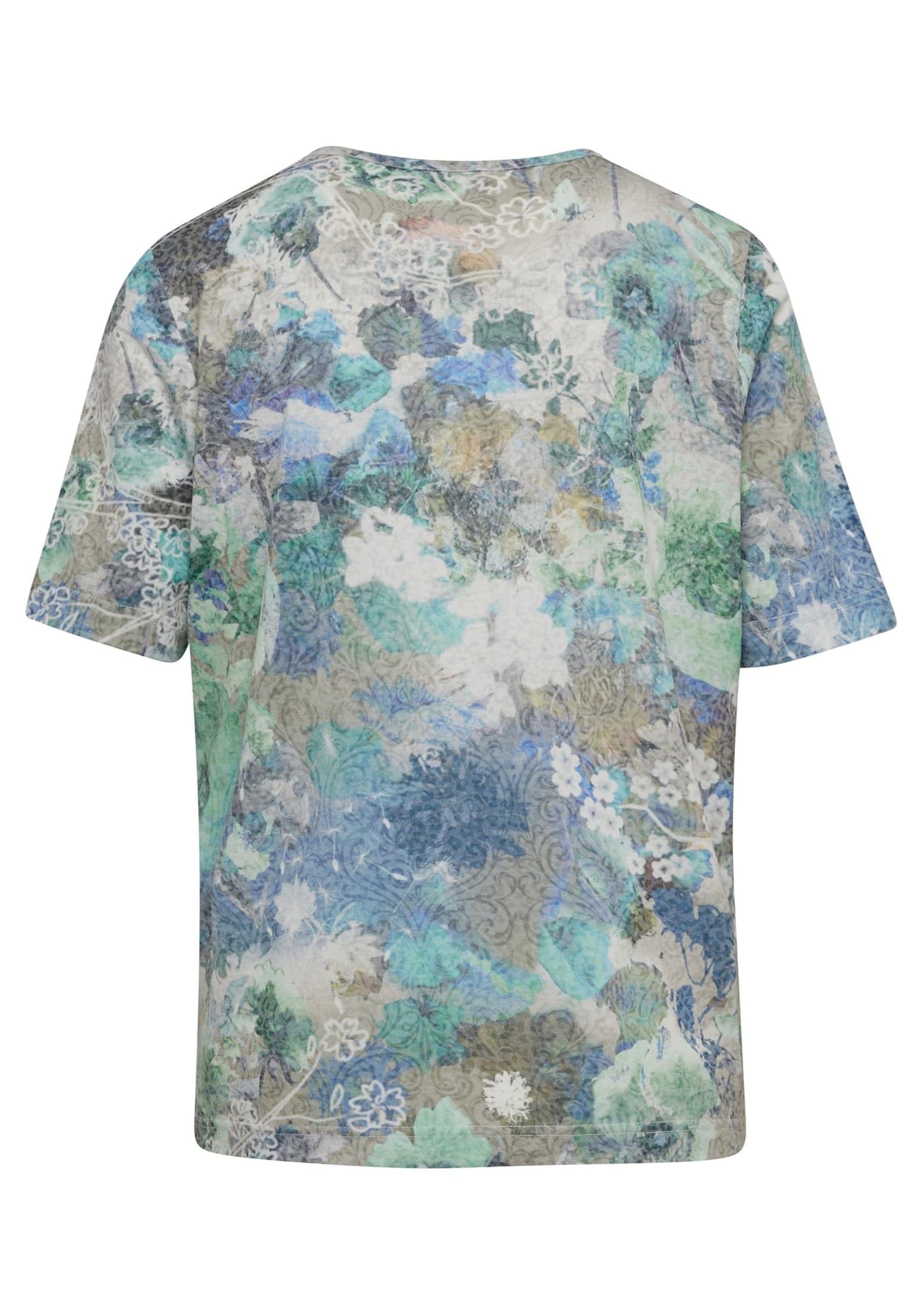 GOLDNER Print-Shirt »Kurzgröße Faszinierendes Ausbrenner-Shirt«