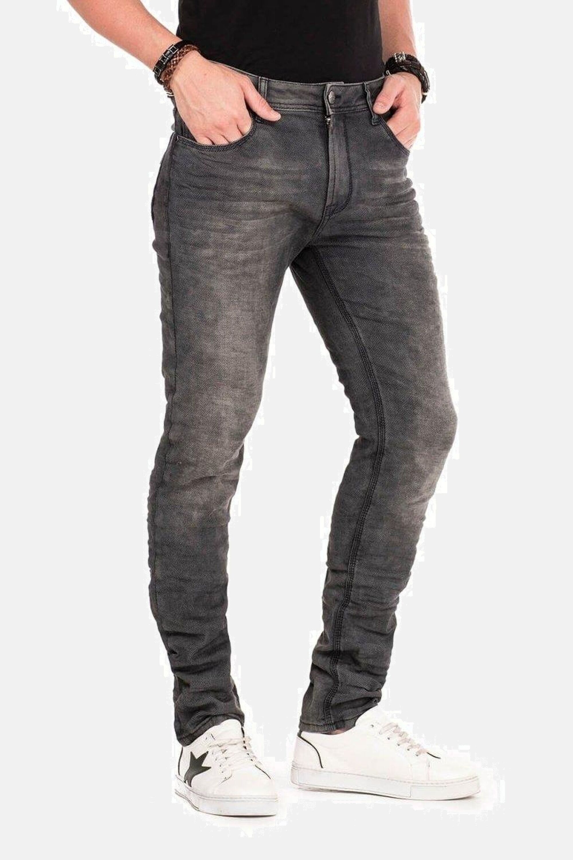 Cipo & Baxx CD374 Men's Slim Fit Jeans Anthracite 33/32 3