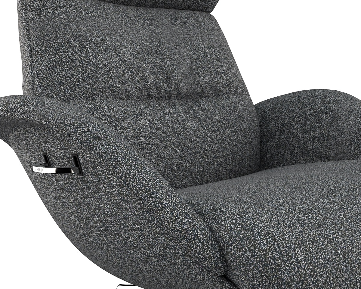 FLEXLUX Relaxsessel »More, Funktionsessel, Polstersessel, Armlehnensessel, TV-Fernsehsessel«, Premium Komfort, Rücken- und Kopfteilverstellung, Drehbar, Fuß Alu