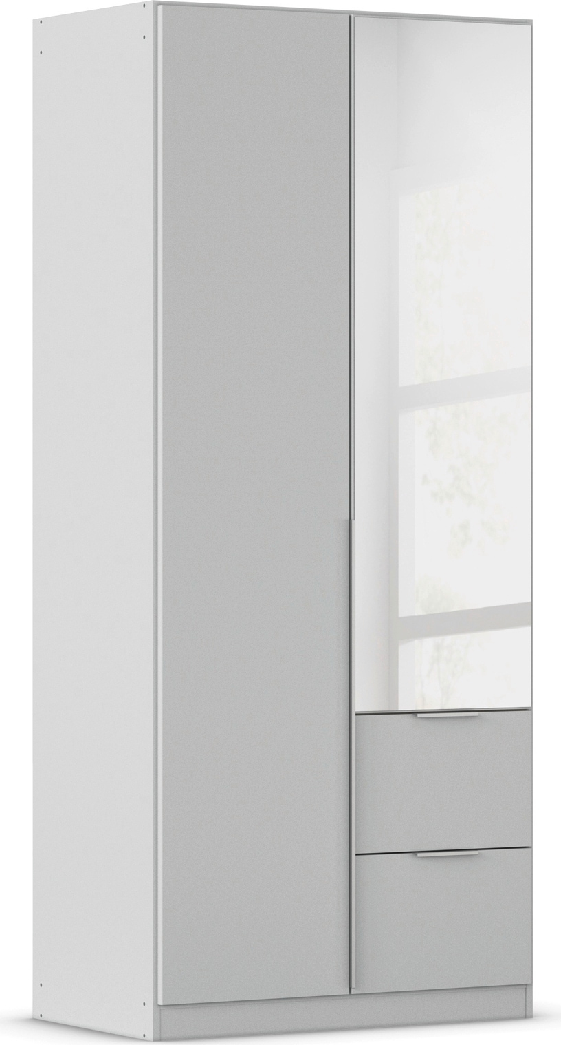OTTO home Drehtürenschrank "Kleiderschrank Schrank Garderobe AGORDO mit Dekor- oder Hochglanzfront" in zwei Griff-Farben, Breiten 91-360 cm, mit Außenschubkästen, in 7 Breiten und 2 Höhen MADE IN GERMANY