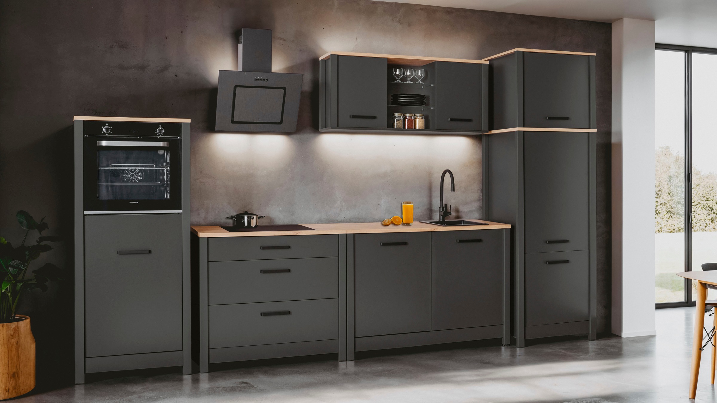 Inter Link Kühlumbauschrank "Geräteschrank Veneto" 1 Stk. tlg. Für Kühl-Gef günstig online kaufen