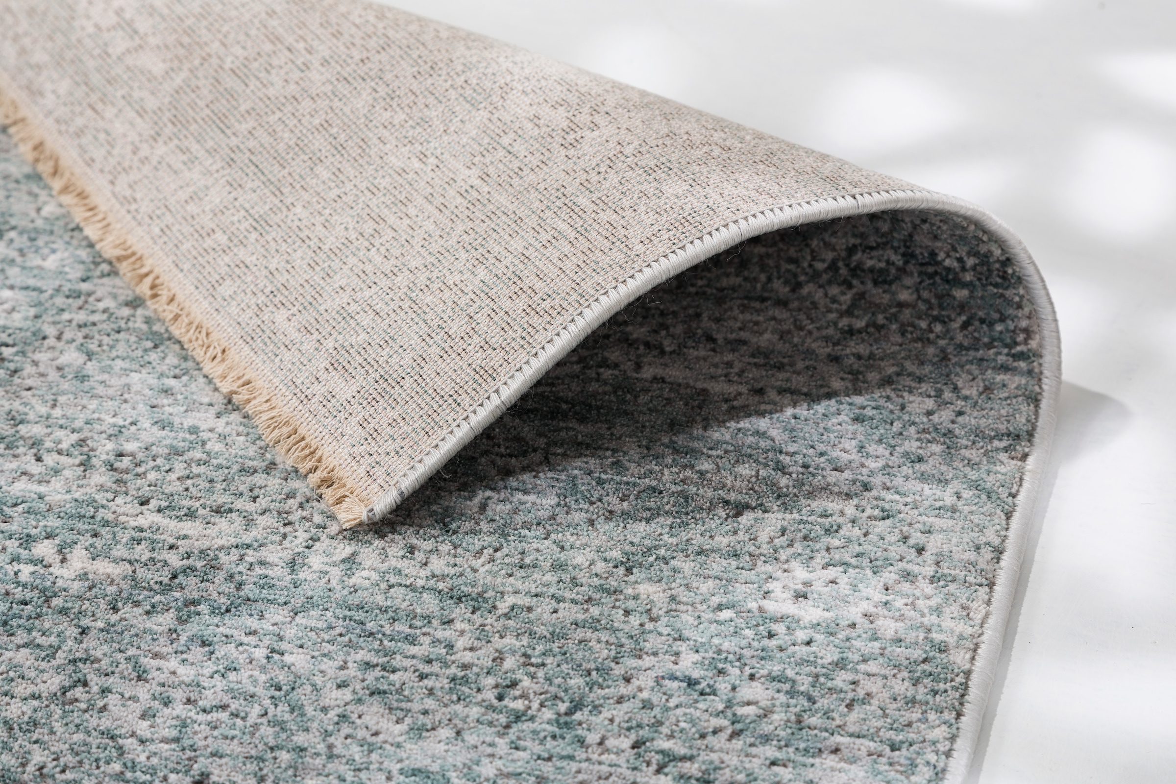 SCHÖNER WOHNEN-Kollektion Teppich »Charme 240«, rechteckig, 6 mm Höhe, leichter Kurzflor, Fransen, Wohnzimmer