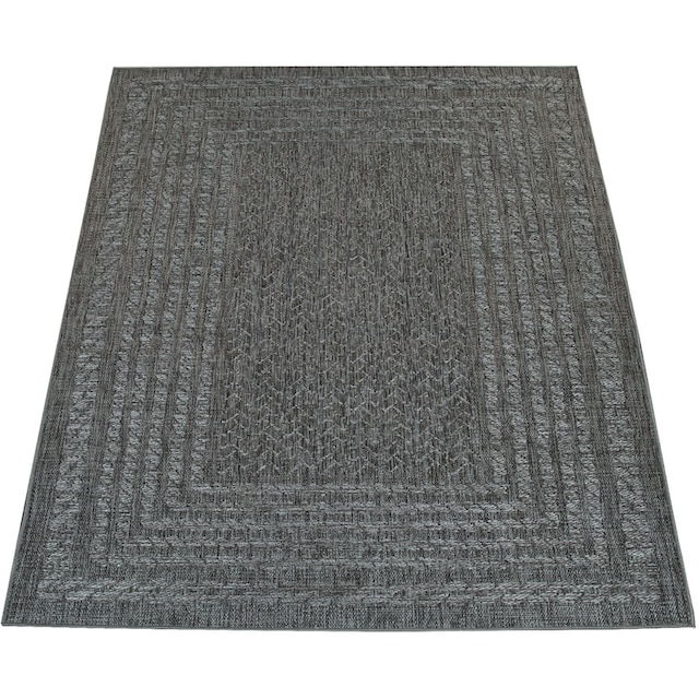 Black Friday Paco Home Teppich »Liege 390«, rechteckig, Flachgewebe, melierte  Sisal Optik, mit Bordüre, Outdoor geeignet | BAUR