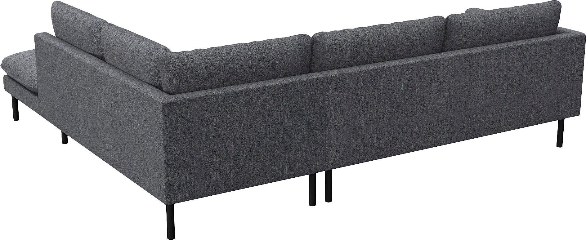 FLEXLUX Ecksofa »Bolzano Designsofa, bequem durch Kaltschaum im Sitz, L-Form«, lose Sitz -& Rückenkissen, hohe Füße
