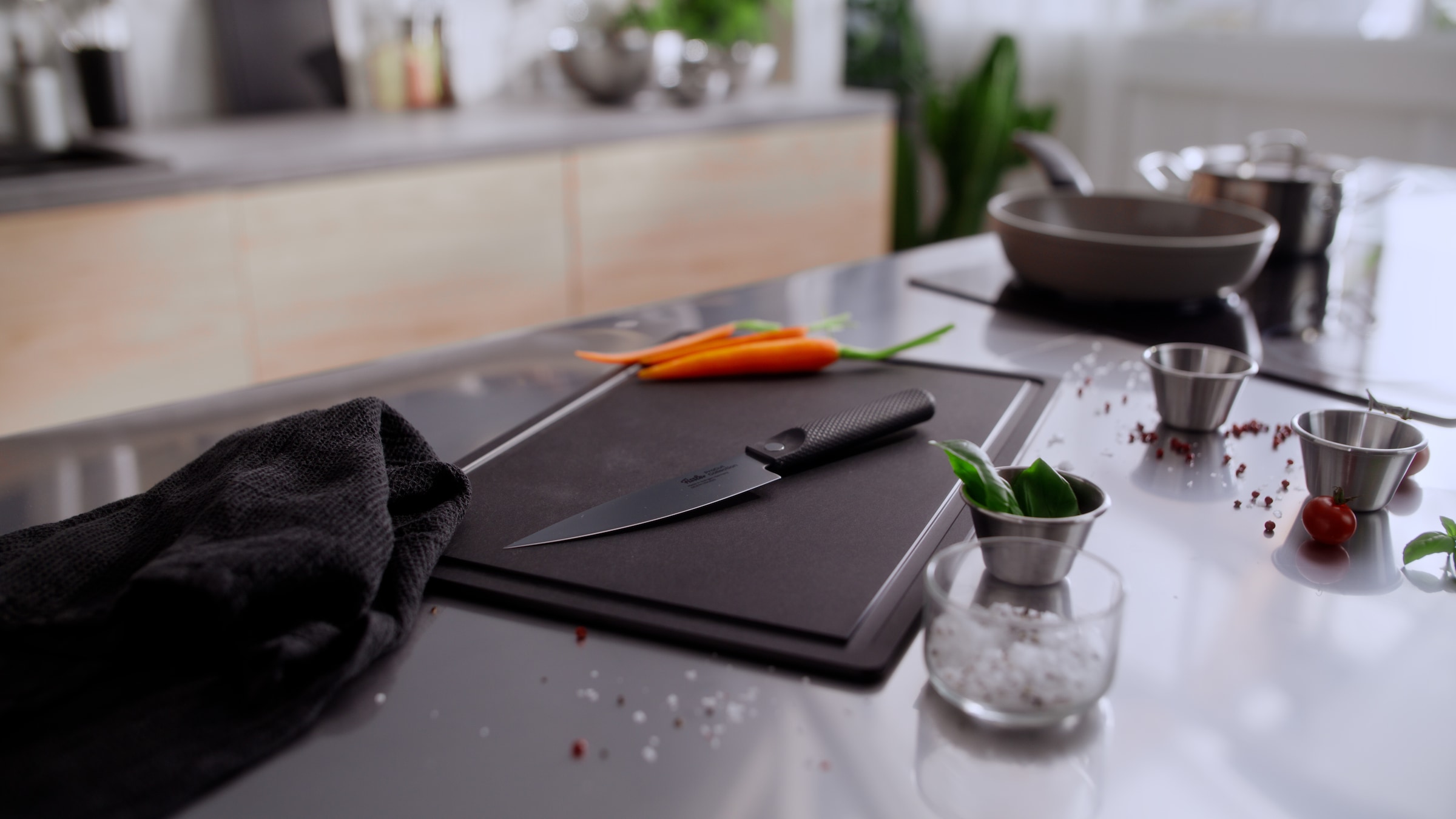 Fissler Messer-Set »ProcCut Collection«, (Set, 3 tlg., 3-teilig-Universalmesser-Gemüsemesser-Kochmesser), Made in Germany, handgeschliffen, 12C27M Spezialmesserstahl