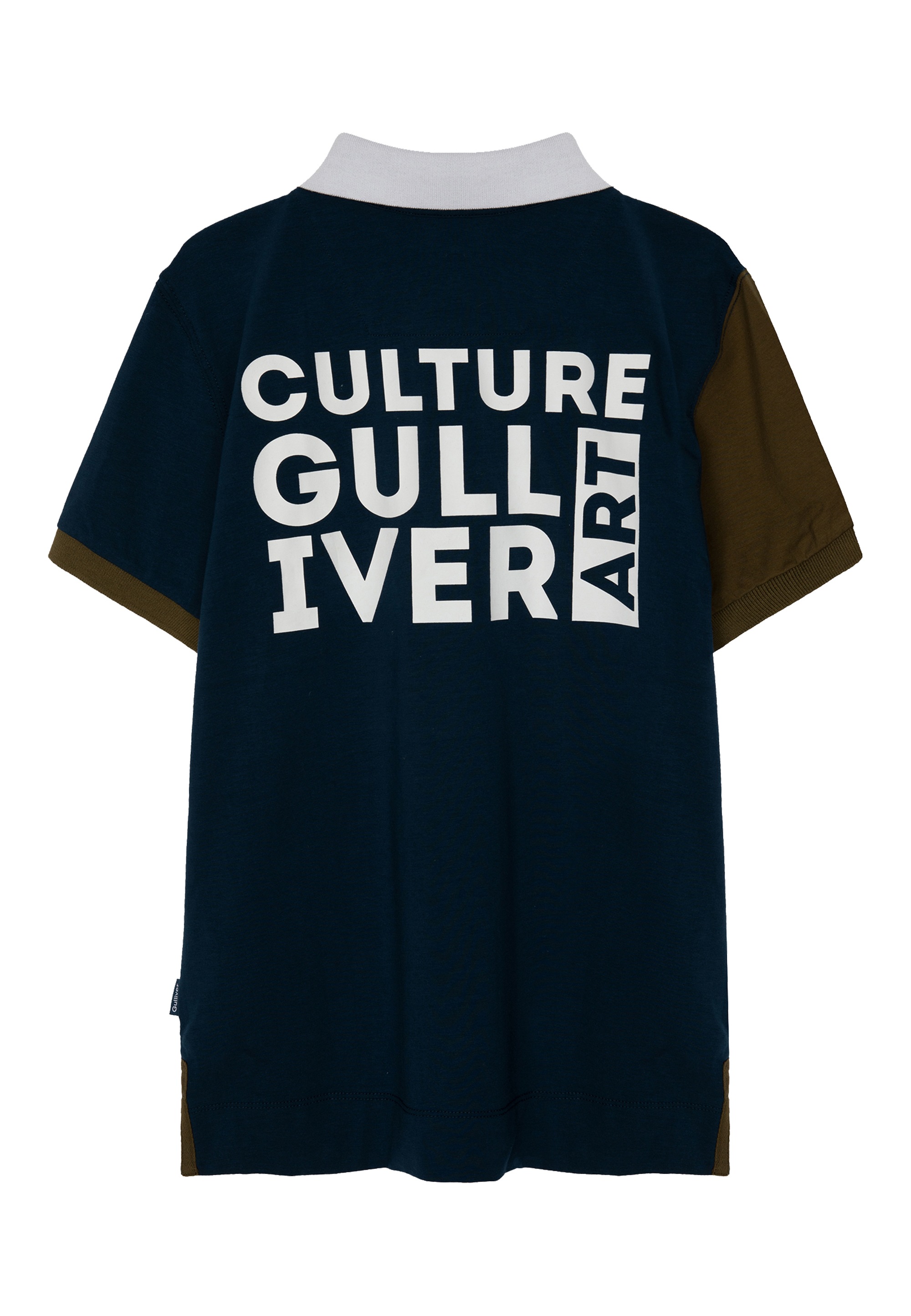 mit Poloshirt trendigem Color-Blocking-Print Gulliver