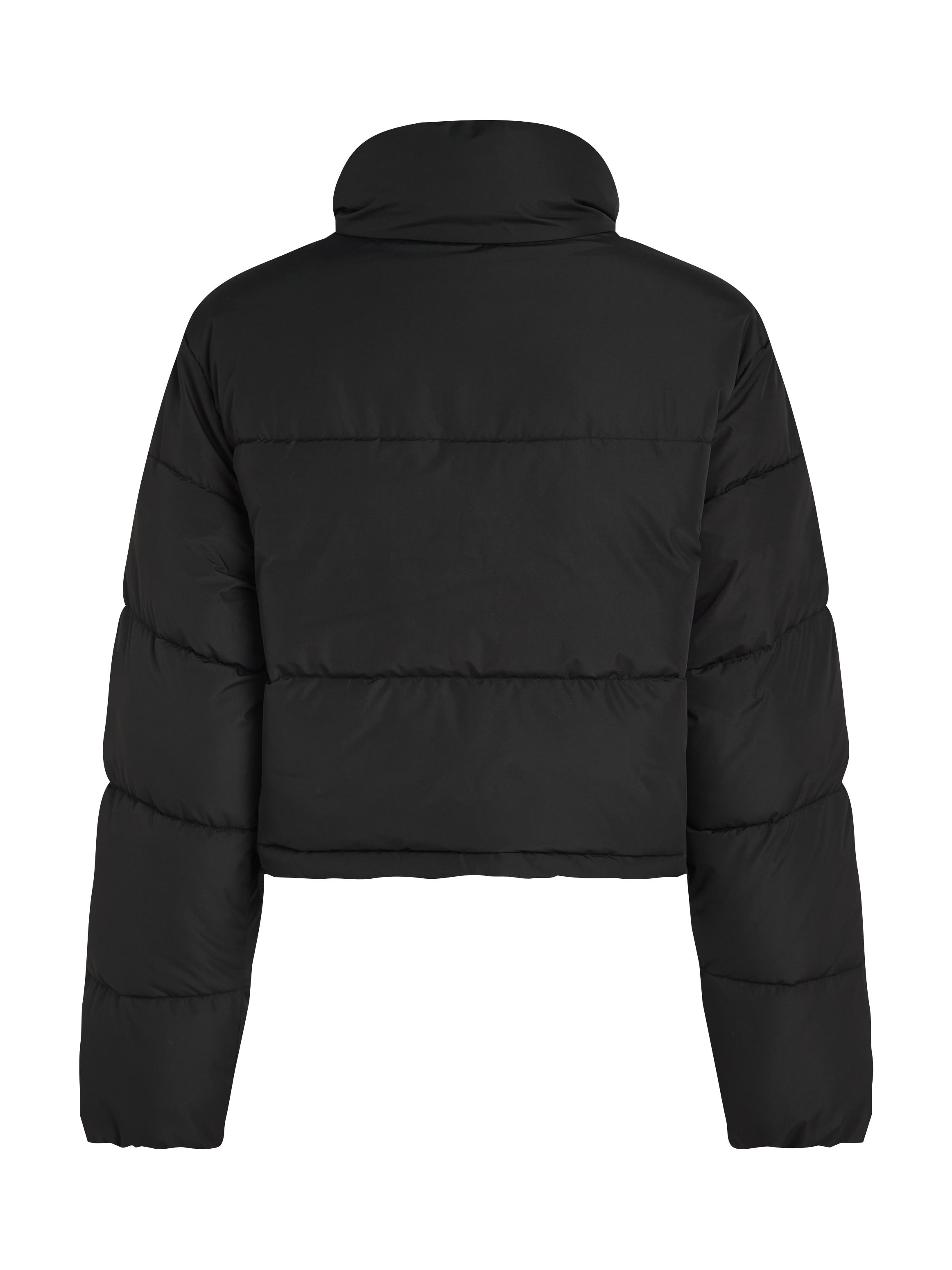 Calvin Klein Jeans Outdoorjacke »MATTE CROPPED ND PUFFER«, mit Kapuze, mit Logoprägung