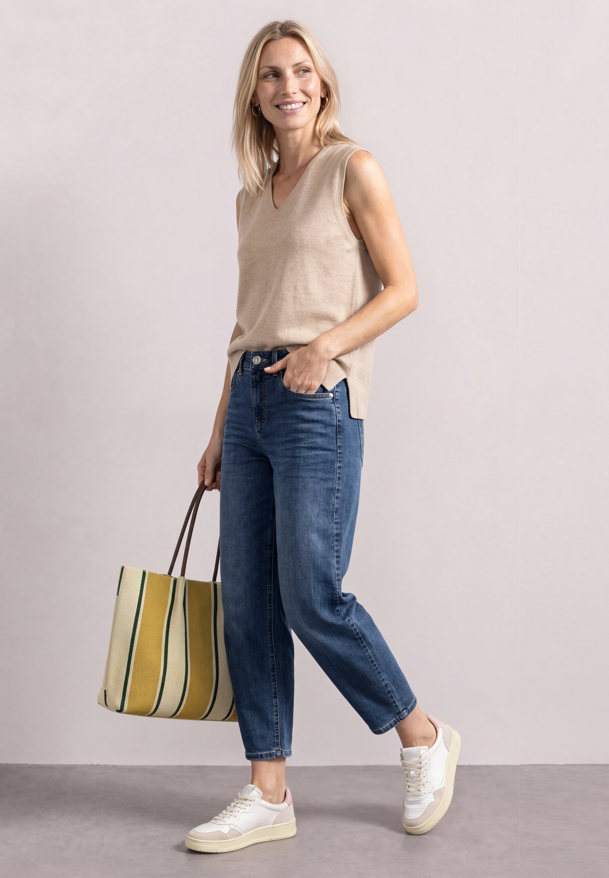STREET ONE Loose-fit-Jeans High Waist