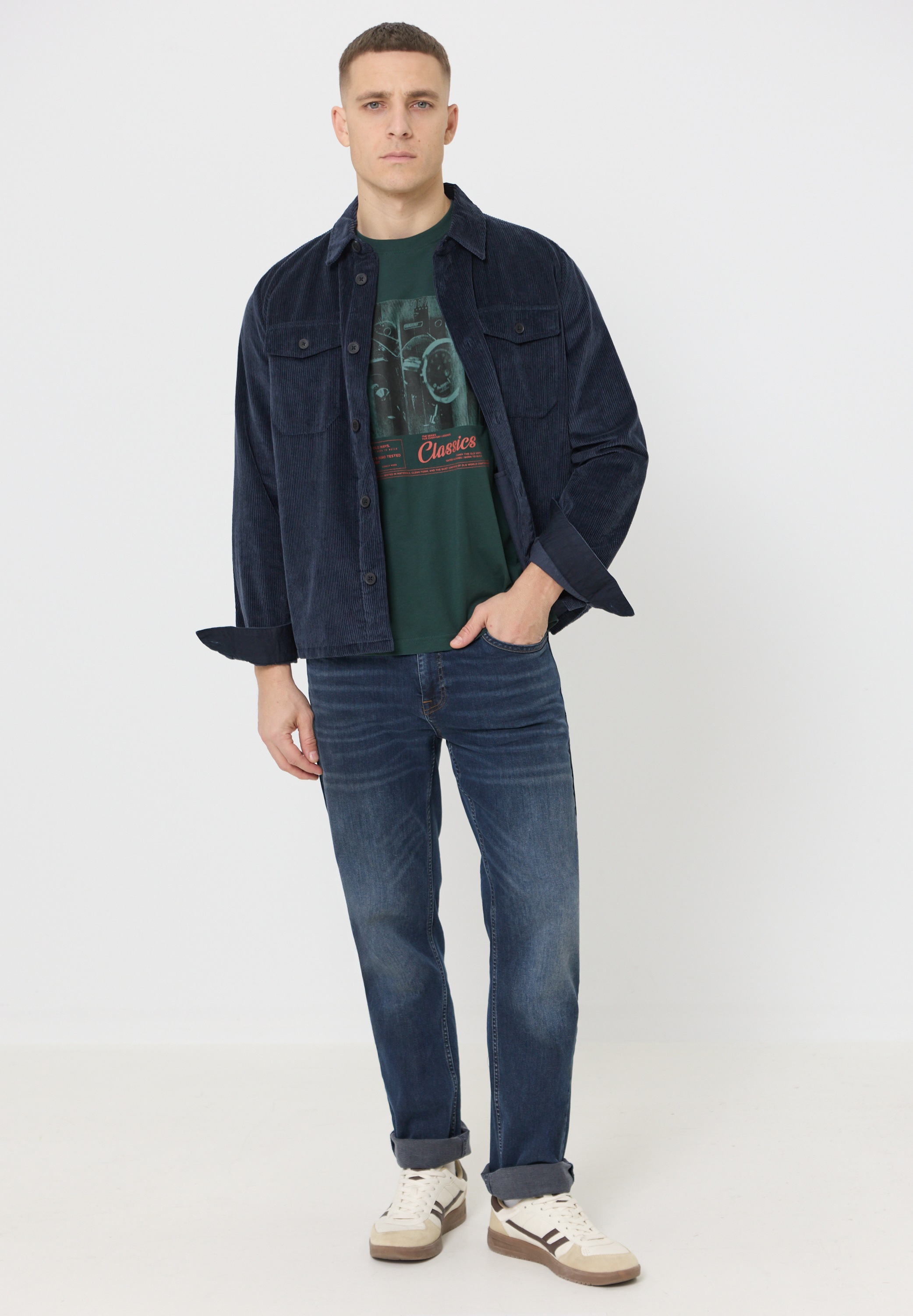 STREET ONE MEN T-Shirt aus reiner Baumwolle