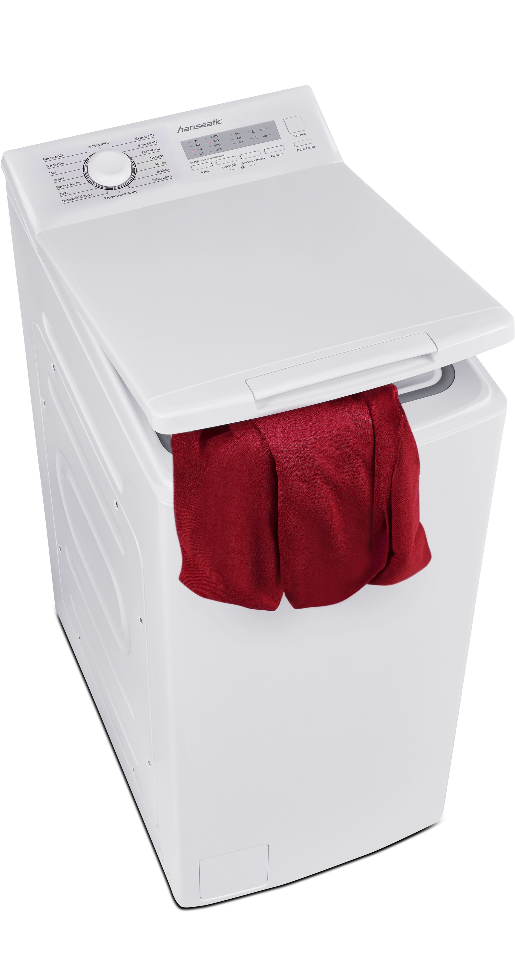 Hanseatic Waschmaschine Toplader "HTW510C" 5 kg 1000 U/min inkl. 3 Jahre Herstellergarantie