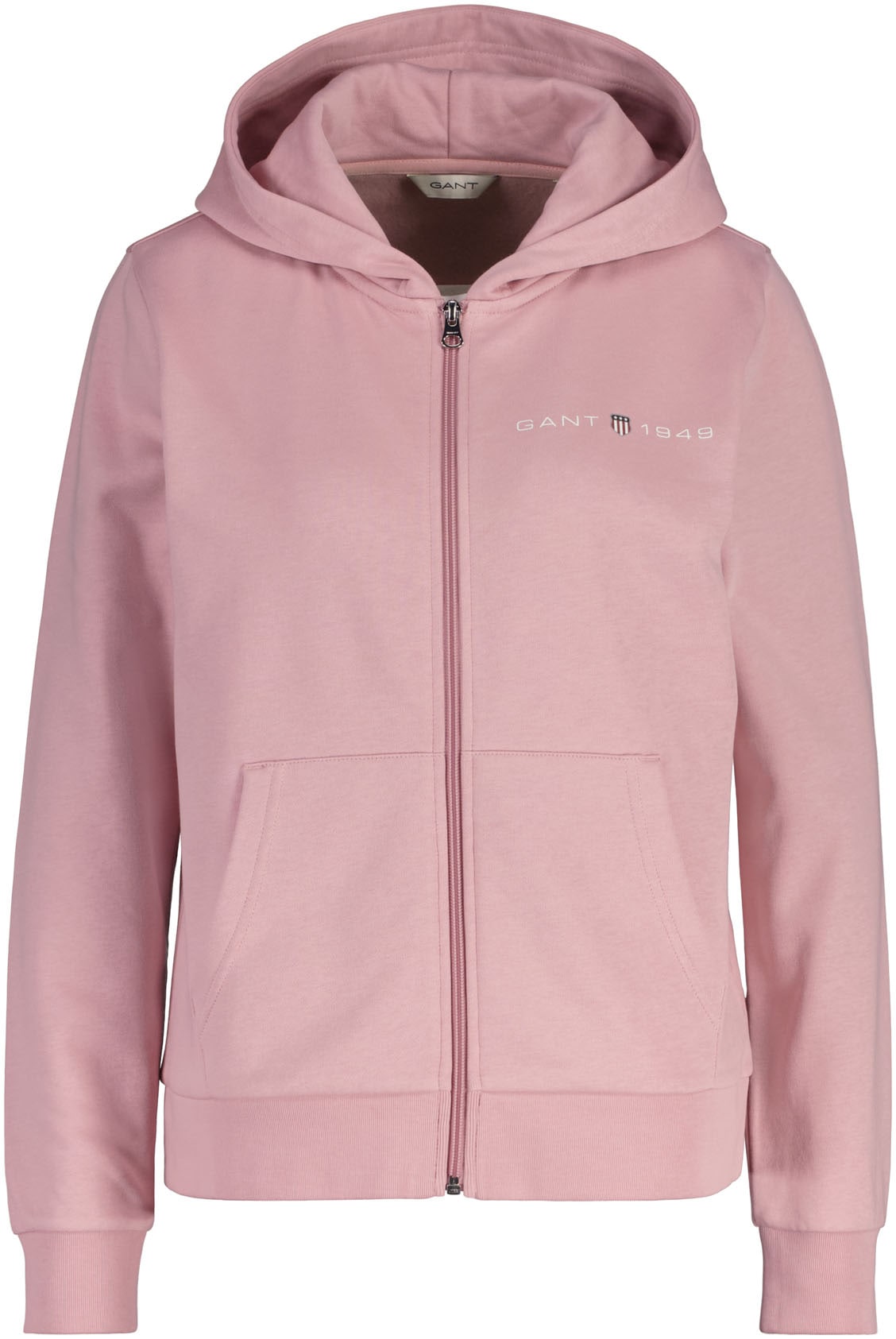 Gant Kapuzensweatjacke "REG PRINTED GRAPHIC ZIP HOOD", mit charakteristischer Retro-Wappengrafik