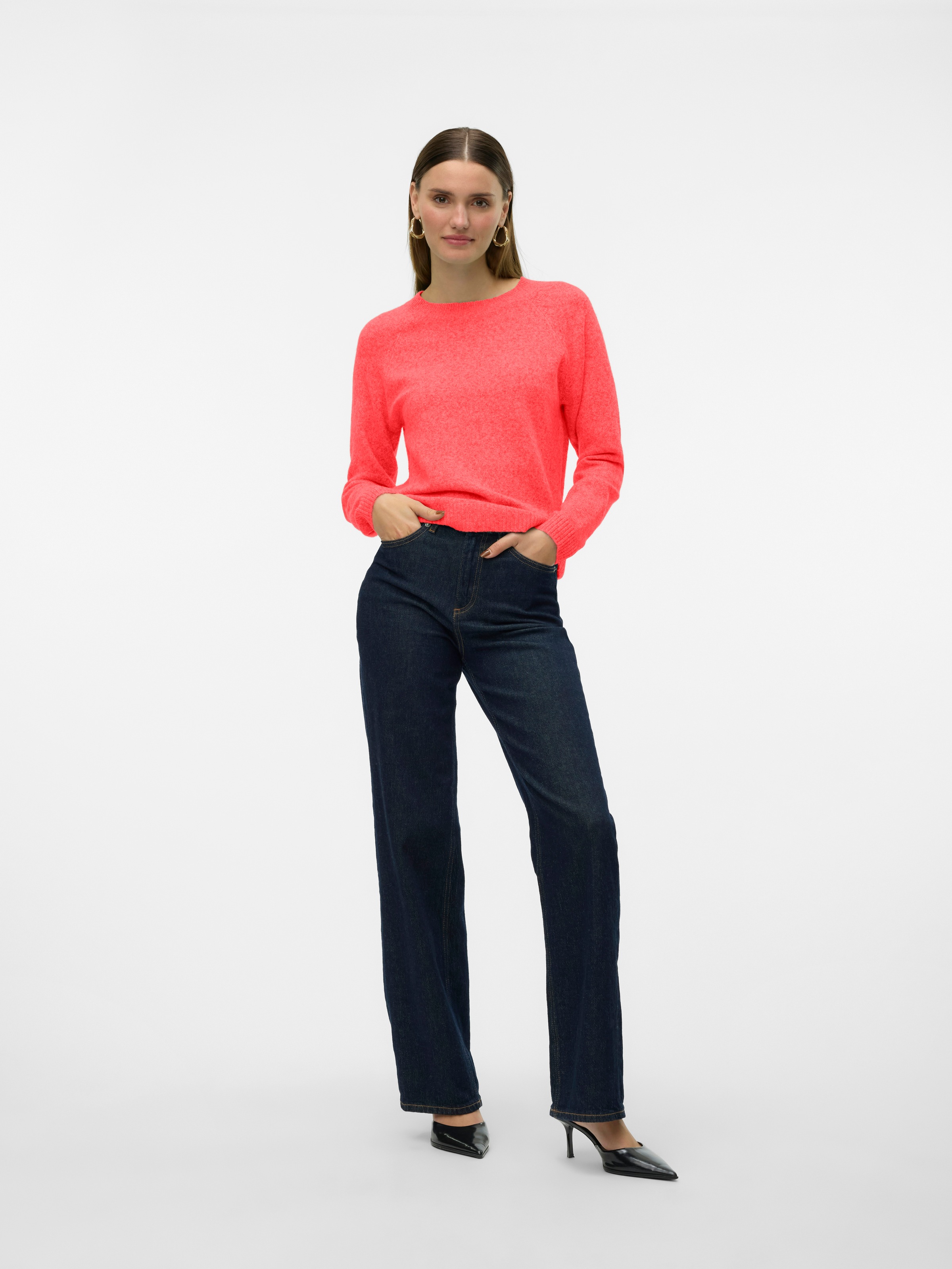 Vero Moda Rundhalspullover »VMDOFFY LS O-NECK BLOUSE GA NOOS«
