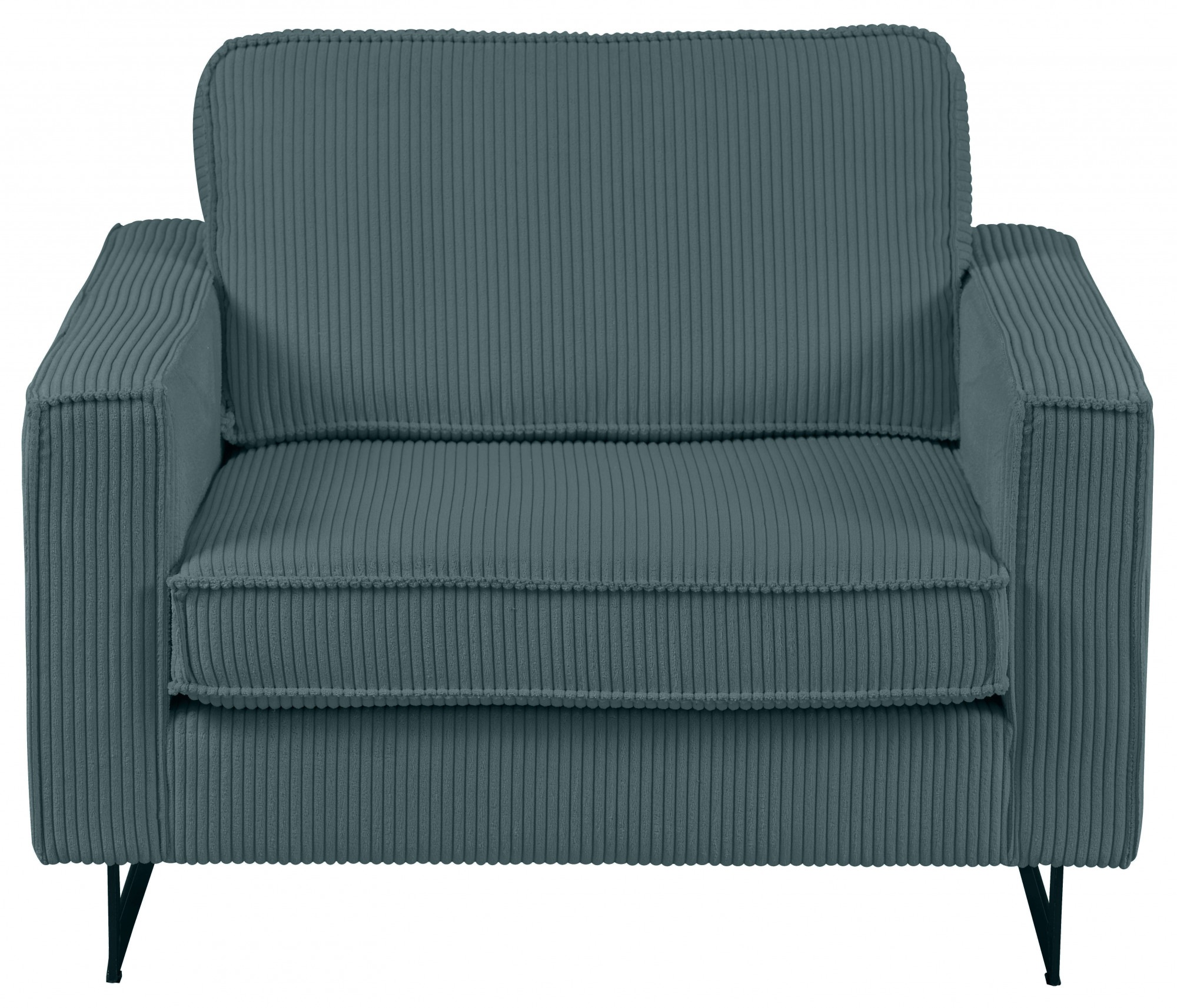 Home affaire Loveseat "Pinto 105 cm, Cord, Chenille, Lederoptik" mit Keder, günstig online kaufen