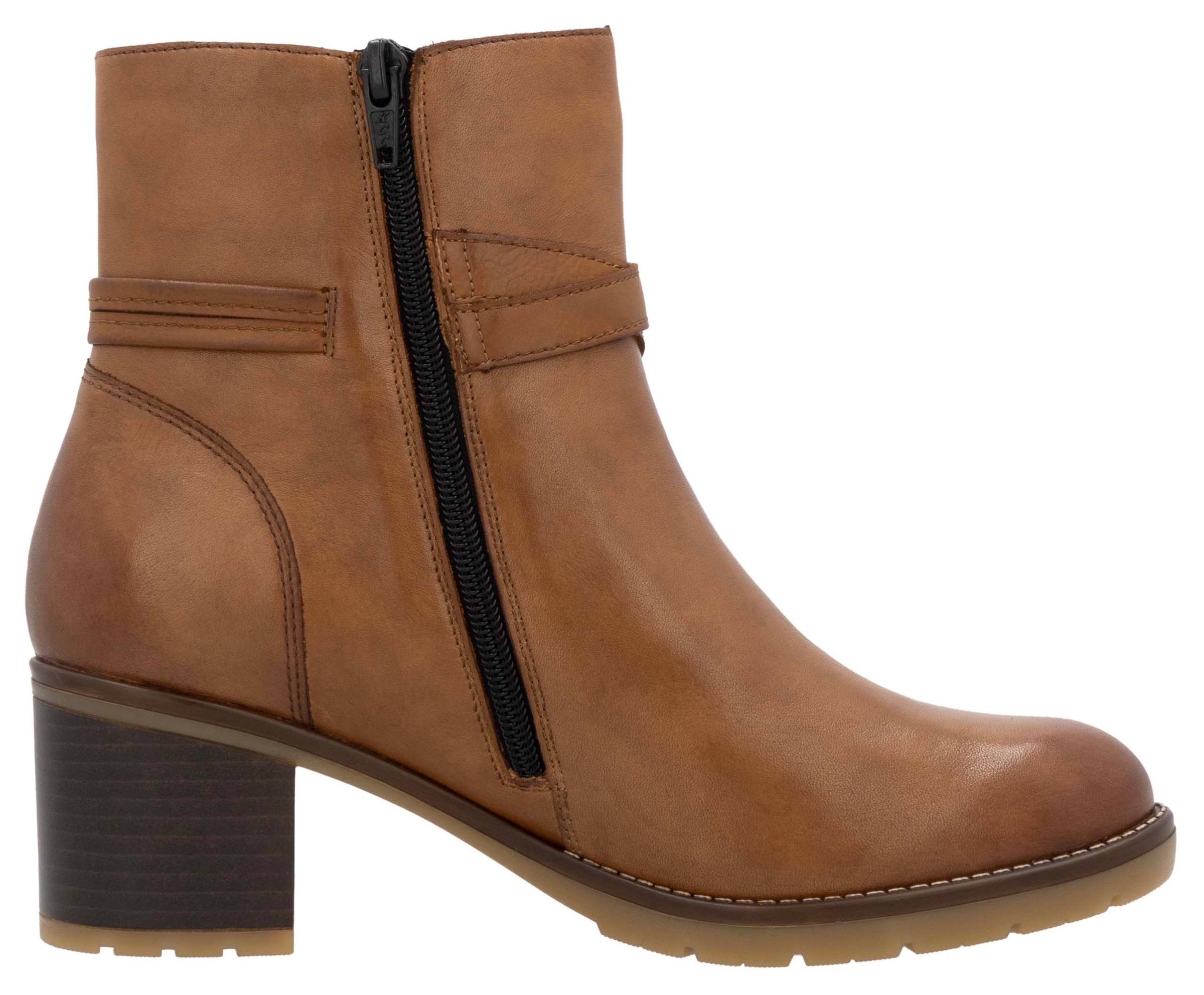 Remonte Stiefelette, Blockabsatz, Herbstmode, Businessschuh mit Innenreißverschluss