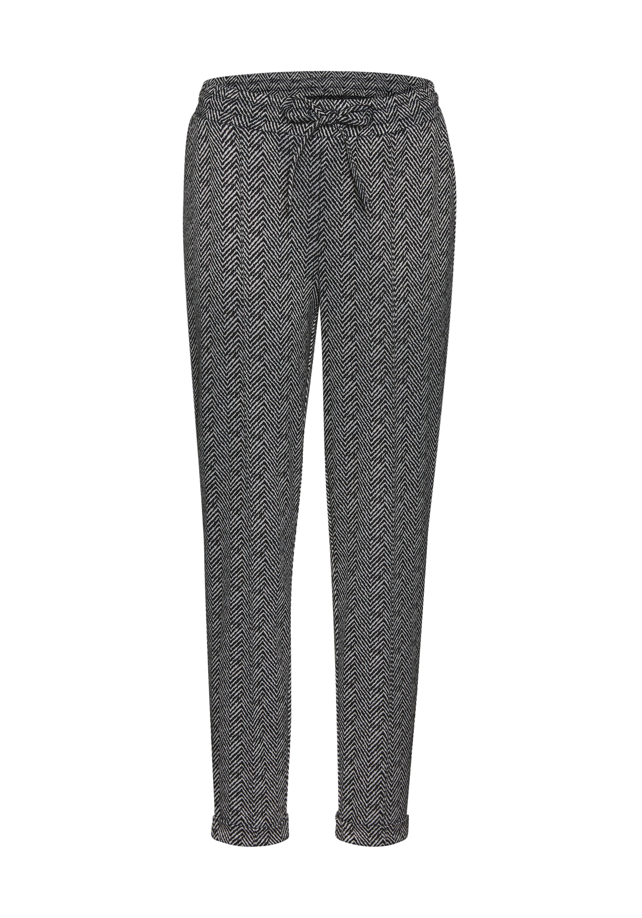 Vivance Jogger Pants, mit Zickzack-Muster, Schlupfhose, Gummibund, schmale Passform
