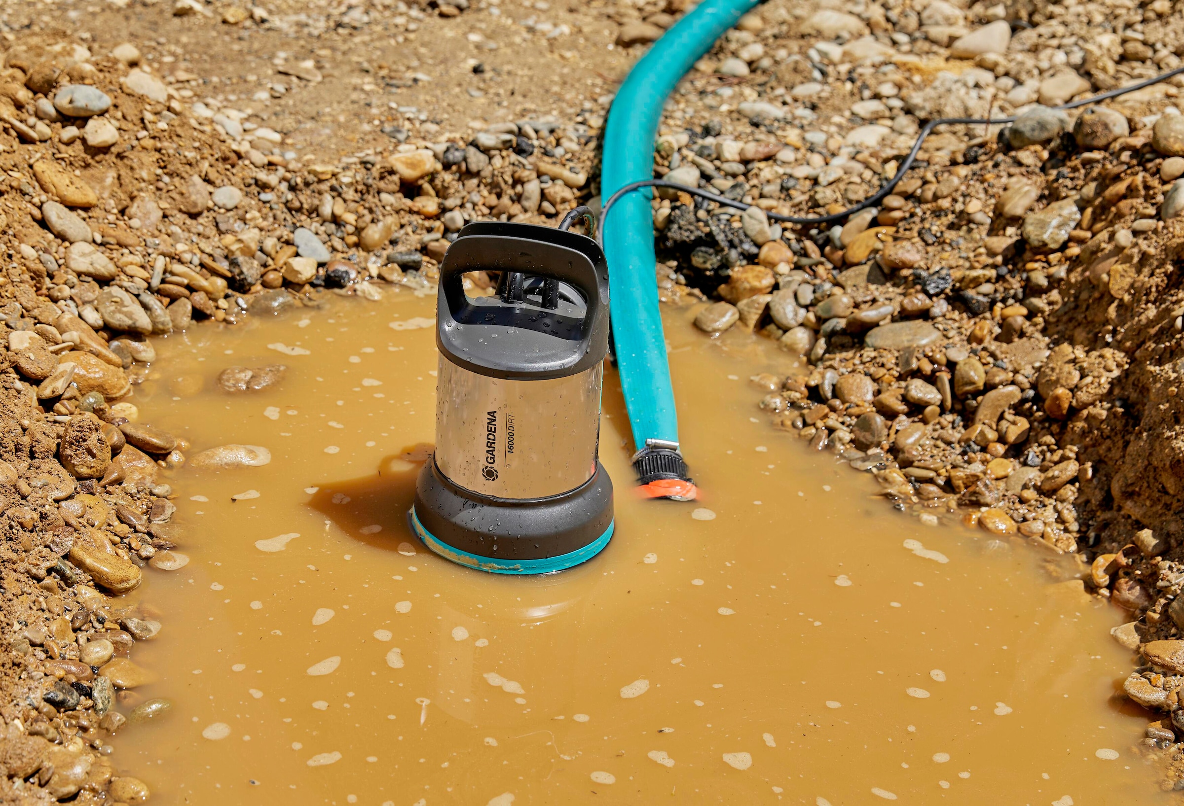 GARDENA Schmutzwasserpumpe »Tauchpumpe 16000, 9042-20«, 16000 l/h max. Fördermenge
