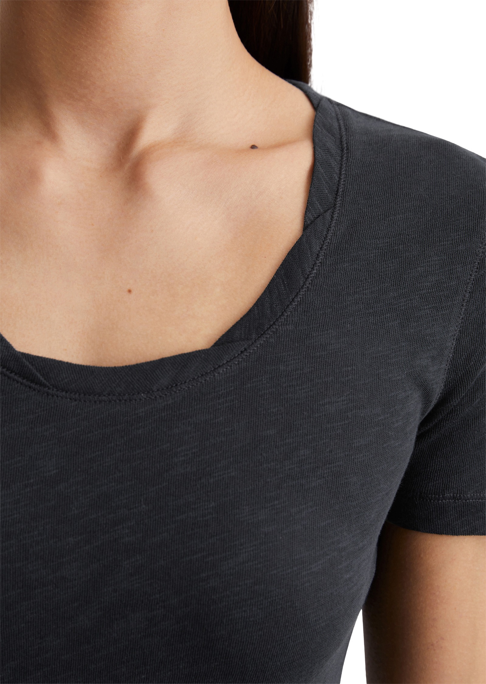 Marc O'Polo T-Shirt »mit getwistetem Ausschnitt«