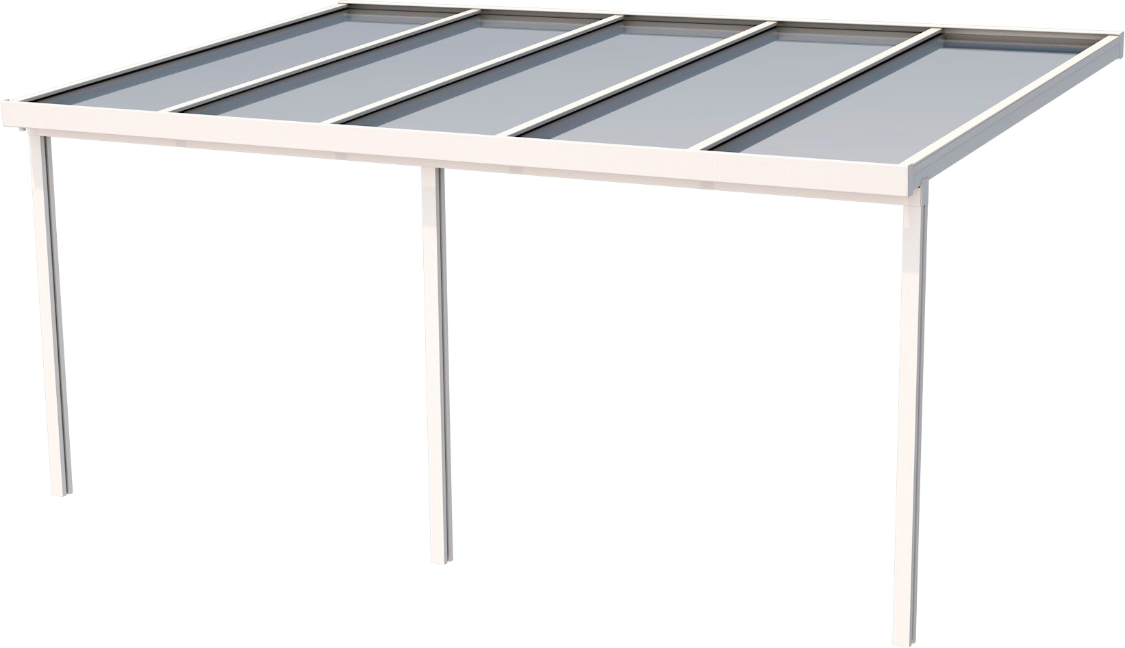 Terrassendach »Premium«, BxT: 510x306 cm, Dach Polycarbonat gestreift weiß