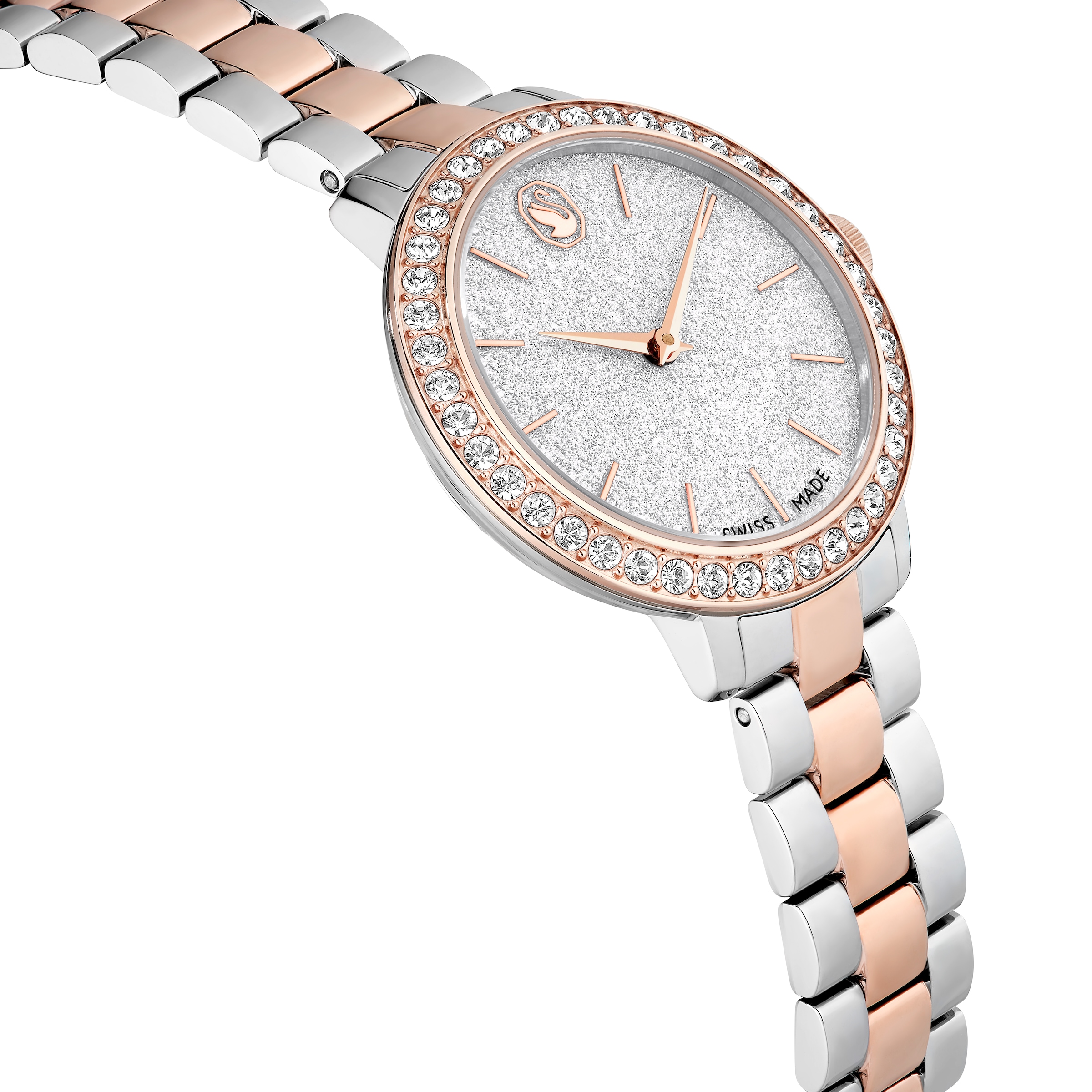 Swarovski Quarzuhr »MATRIX 3-LINK«, Armbanduhr, Damenuhr, Swiss Made, Edelstahlarmband, analog
