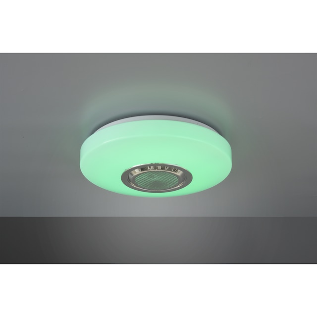TRIO Leuchten LED Deckenleuchte »Maia«, 1 flammig-flammig, dimmbar,  Bluetooth Lautsprecher inkl. Fernbedienung RGBW-Farbwechsler | BAUR