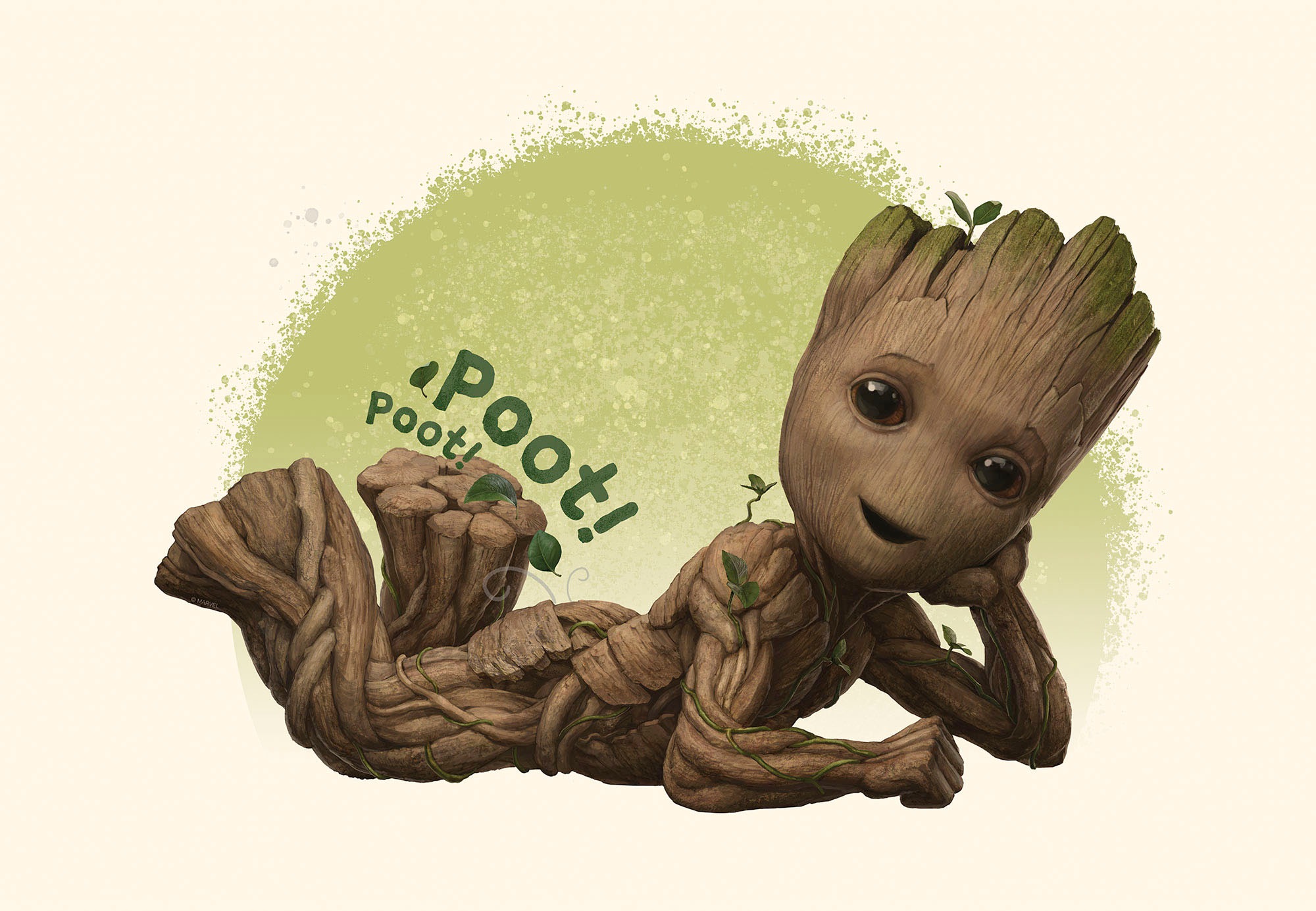 Komar Leinwandbild "Groot Poot - Größe 60 x 40 cm", Disney, (1 St., 60 x 40 günstig online kaufen