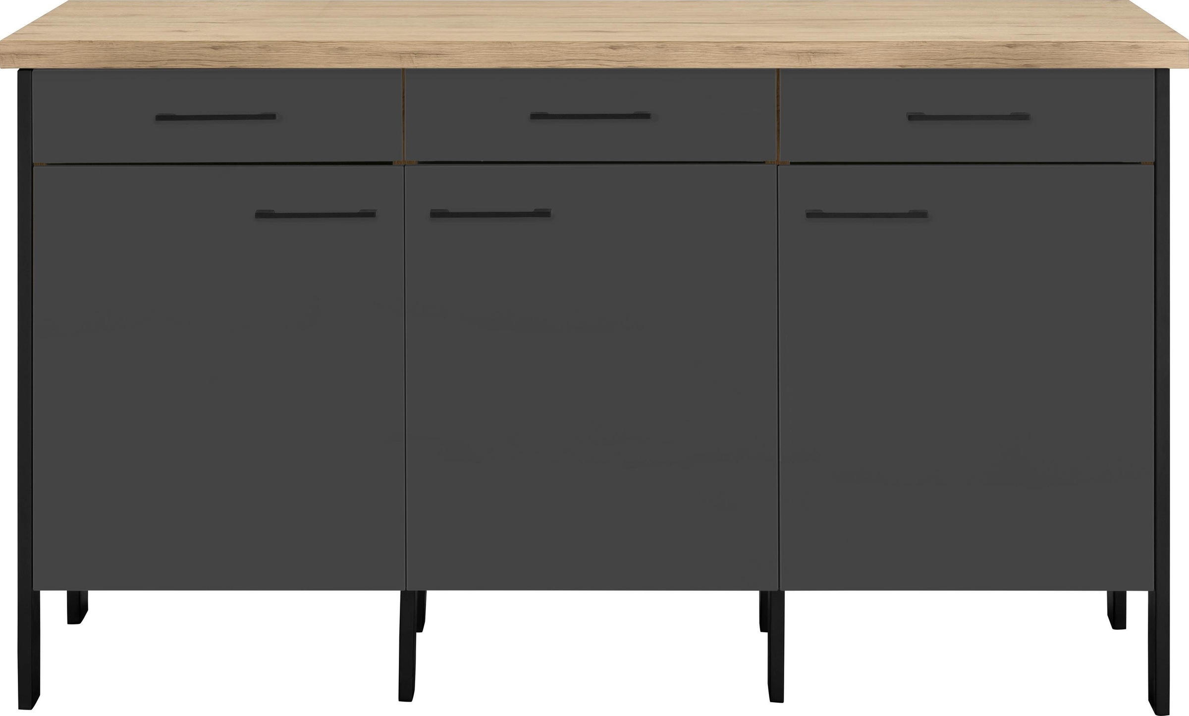 OPTIFIT Unterschrank "Tokio", 158 cm breit, mit Stahlgestell, mit Vollauszug, Sideboard mit Stauraum