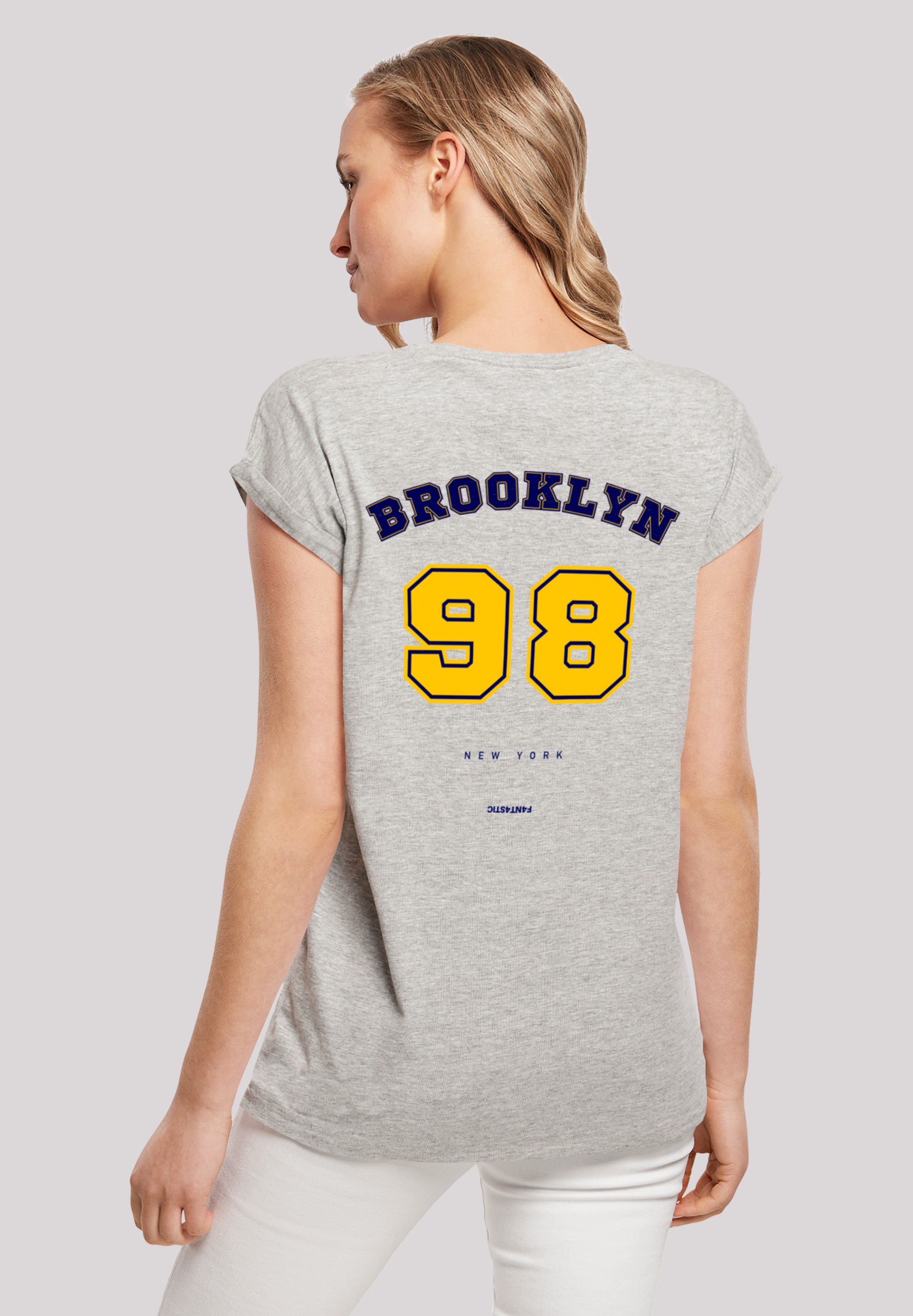 F4NT4STIC T-Shirt "Brooklyn 98 NY SHORT SLEEVE TEE", Print