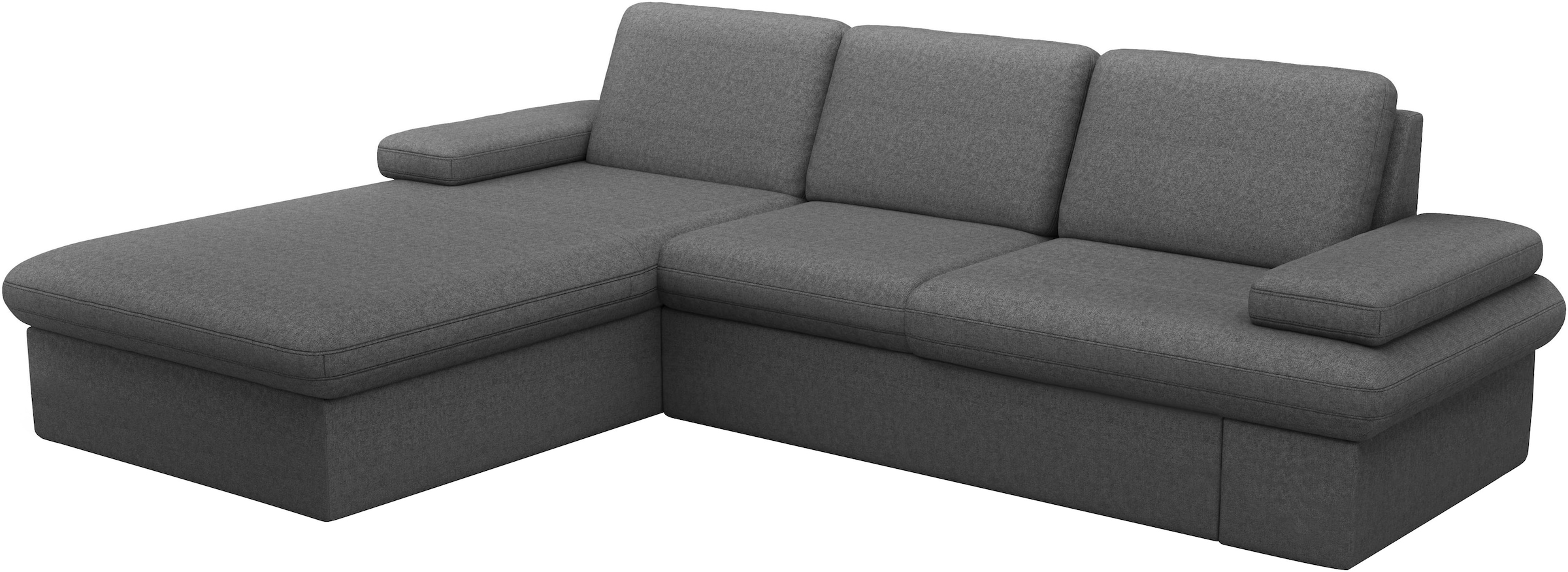 sit&more Ecksofa »Moreno L-Form, B: 247 cm« mit Armteilverstellung, optional Bettfunktion