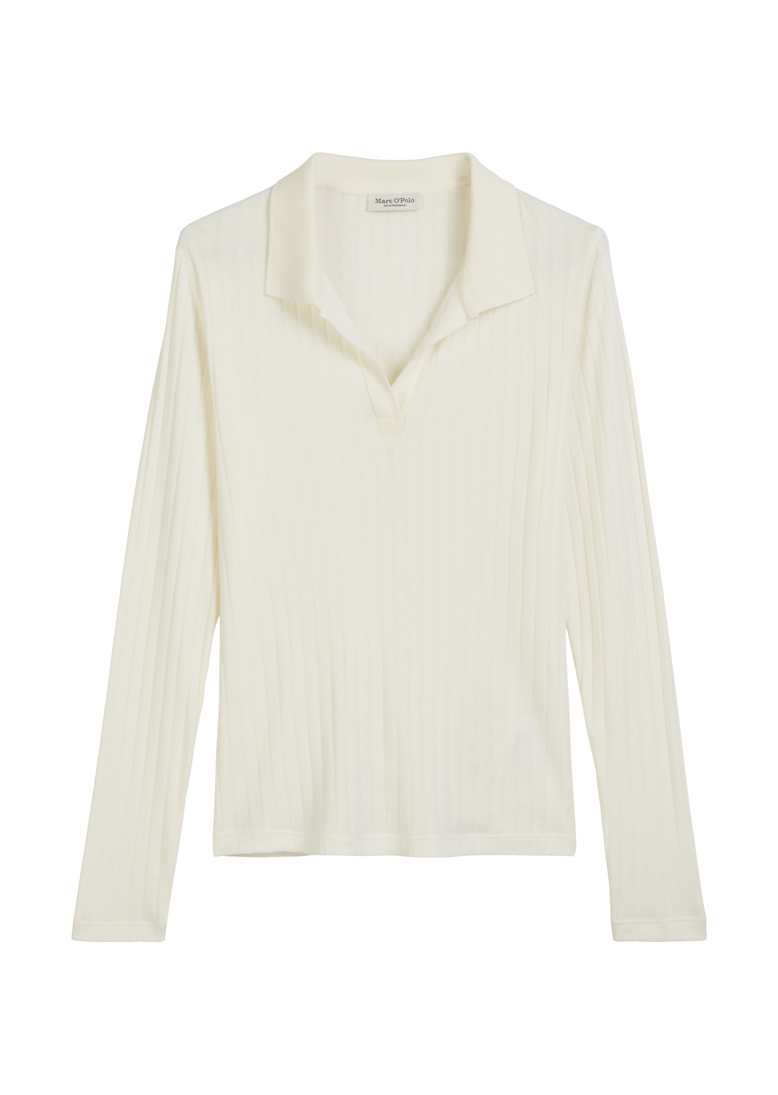Marc O'Polo Langarm-Poloshirt »aus Organic-Cotton-Modal-Mix«