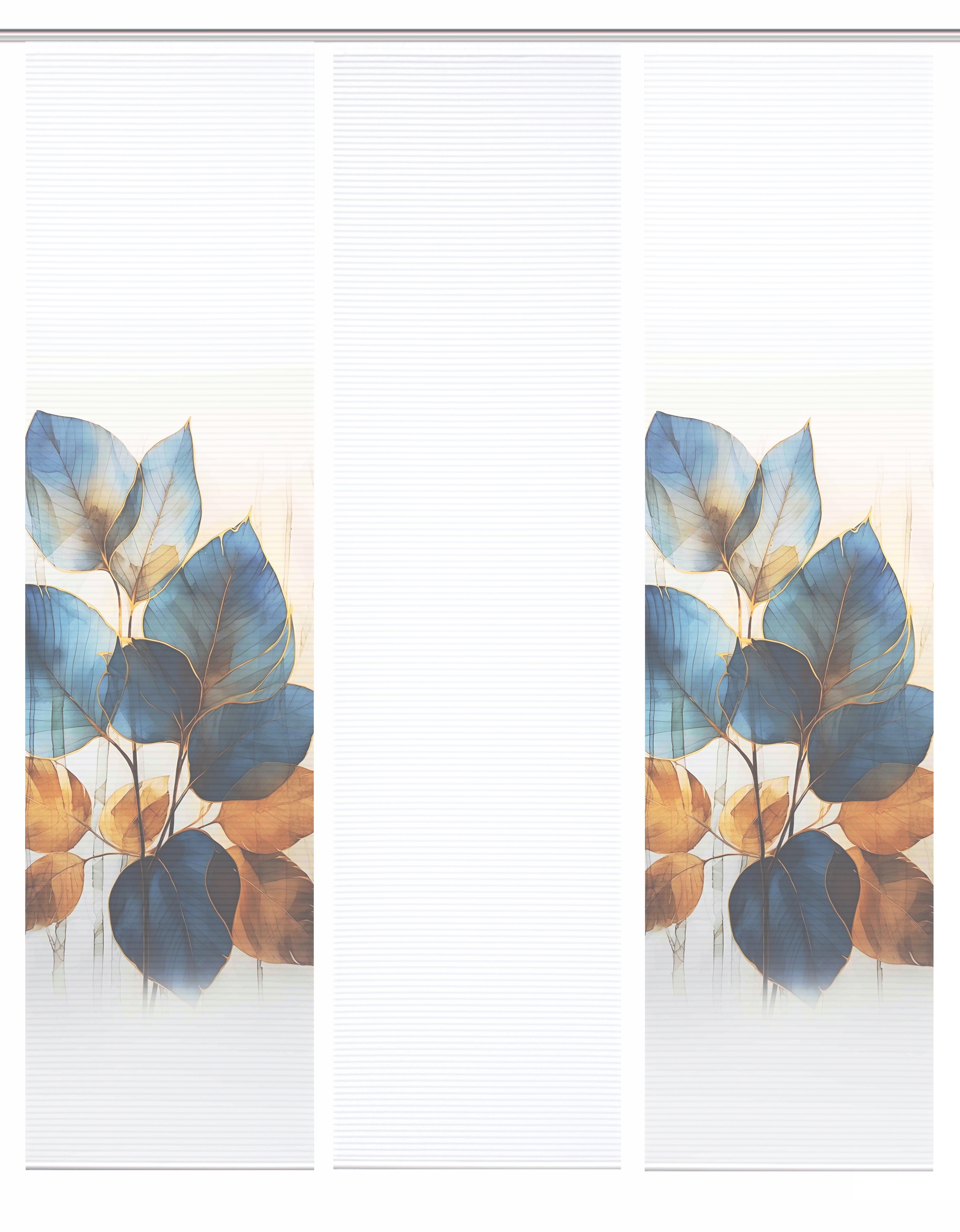 HOME in green Schiebegardine »THALIN« Paneelwagen 3 Stk. tlg. Bambusoptik, SET, recycelt, Digitaldruck